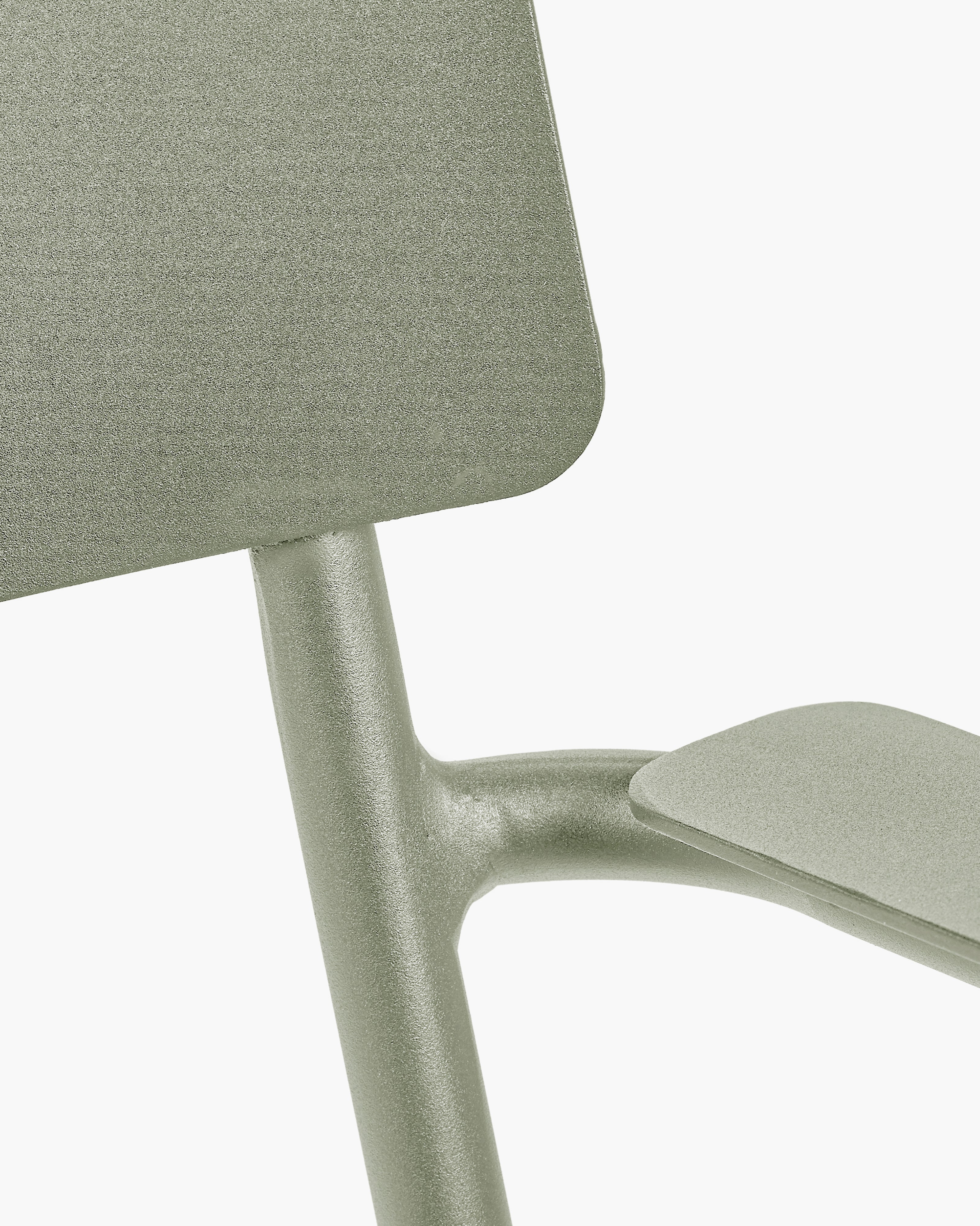 Armchair L aluminium eucalyptus green August - Image 3