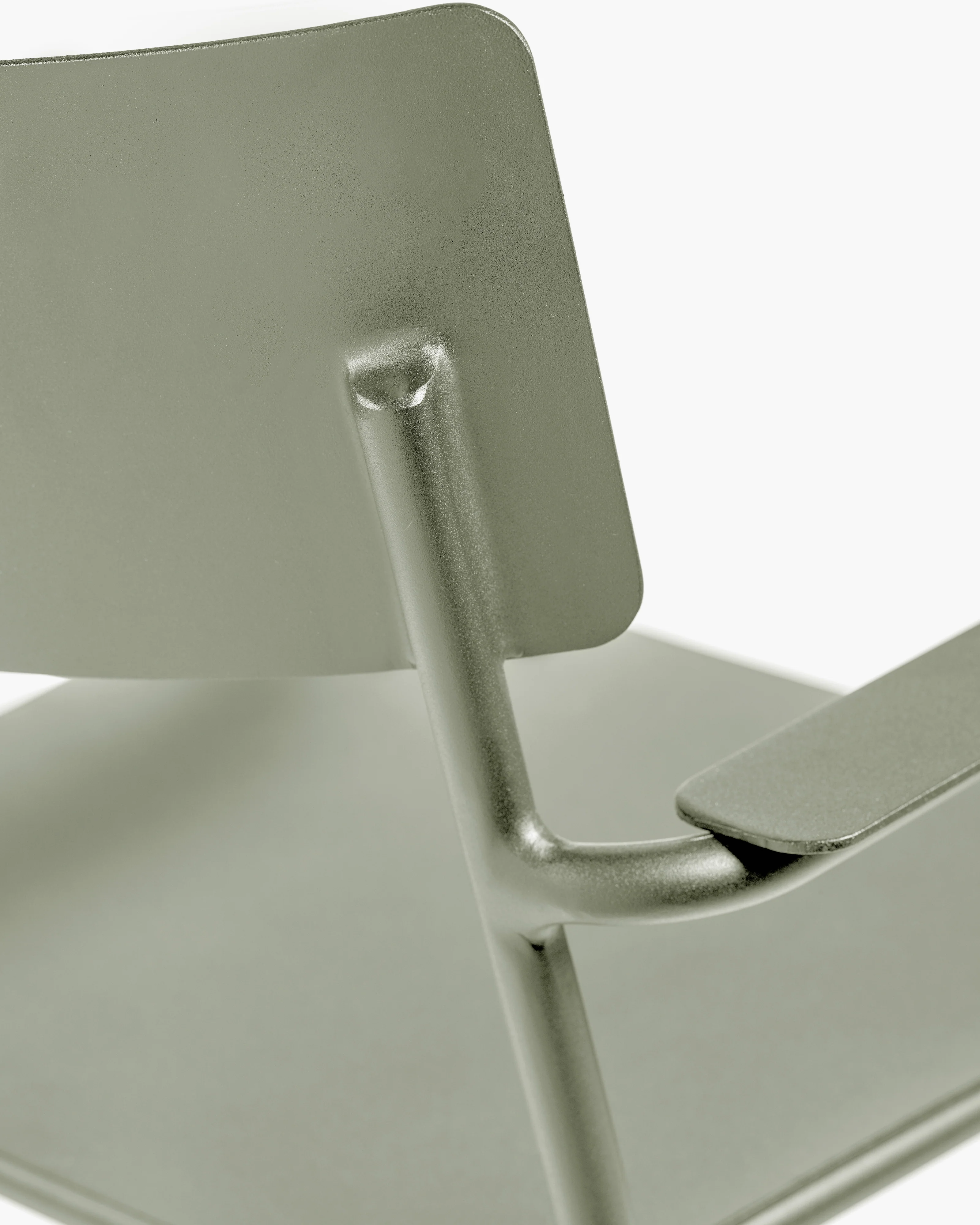 Armchair L aluminium eucalyptus green August - Image 4