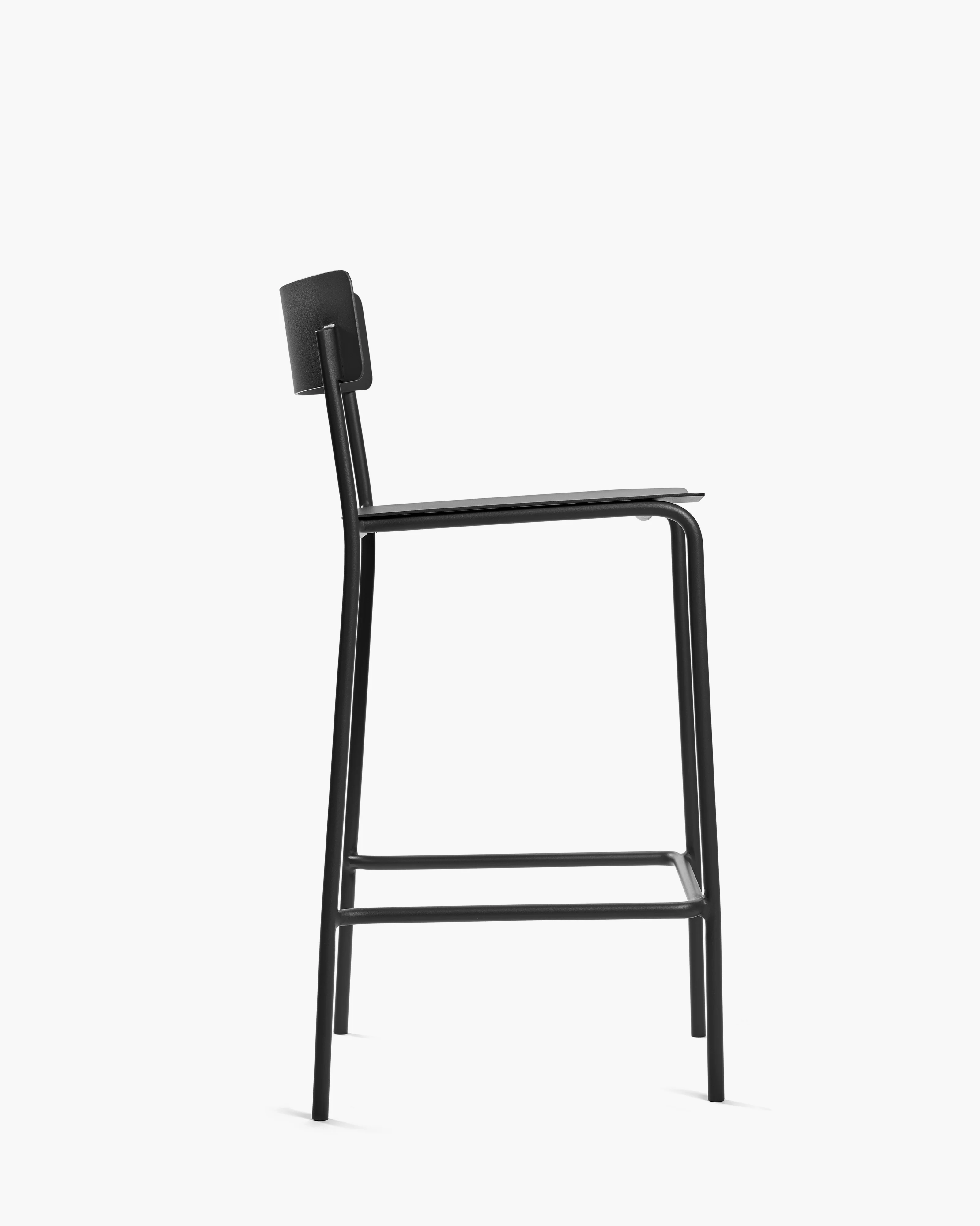 Bar stool aluminium black August - Image 4