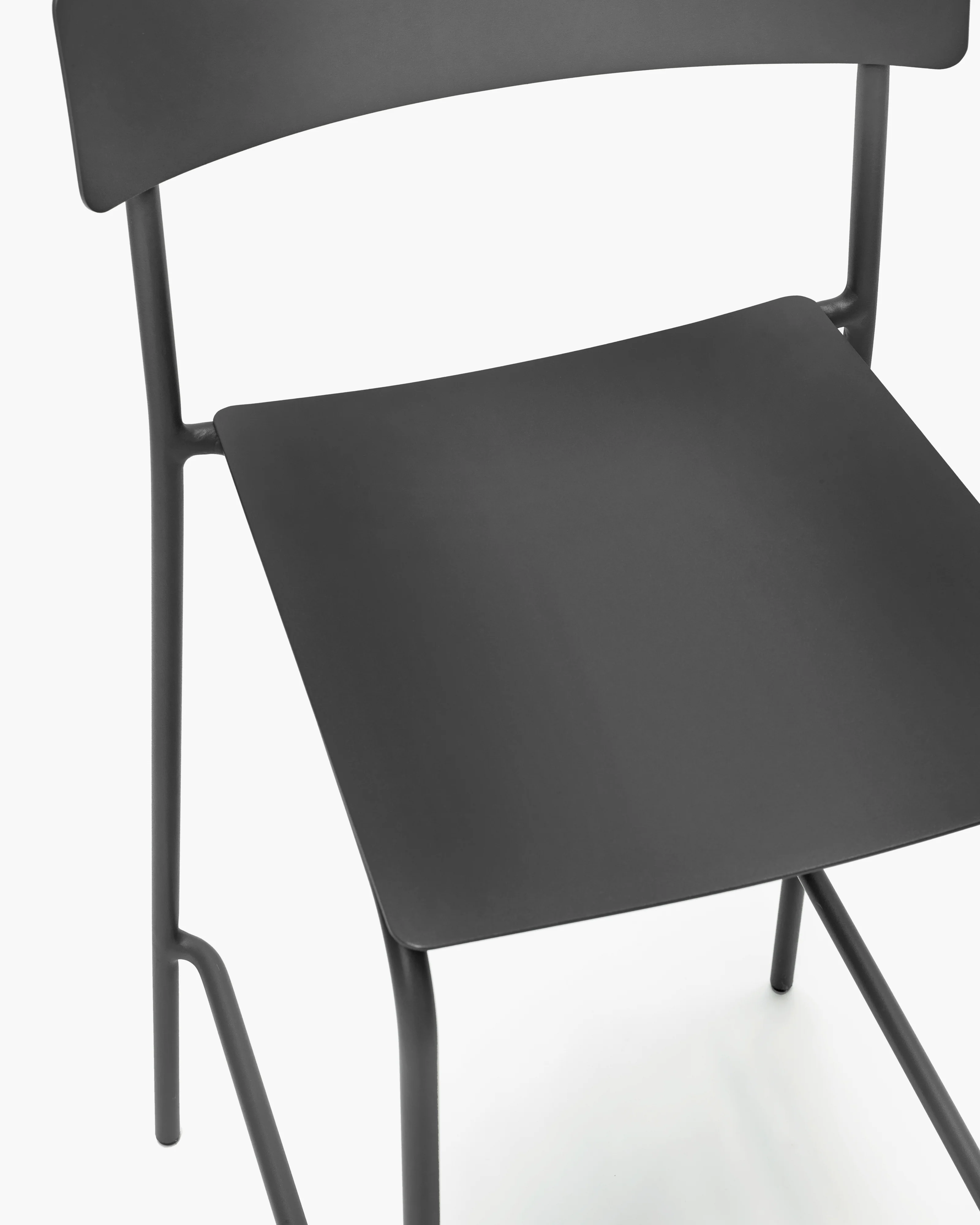 Bar stool aluminium black August - Image 5