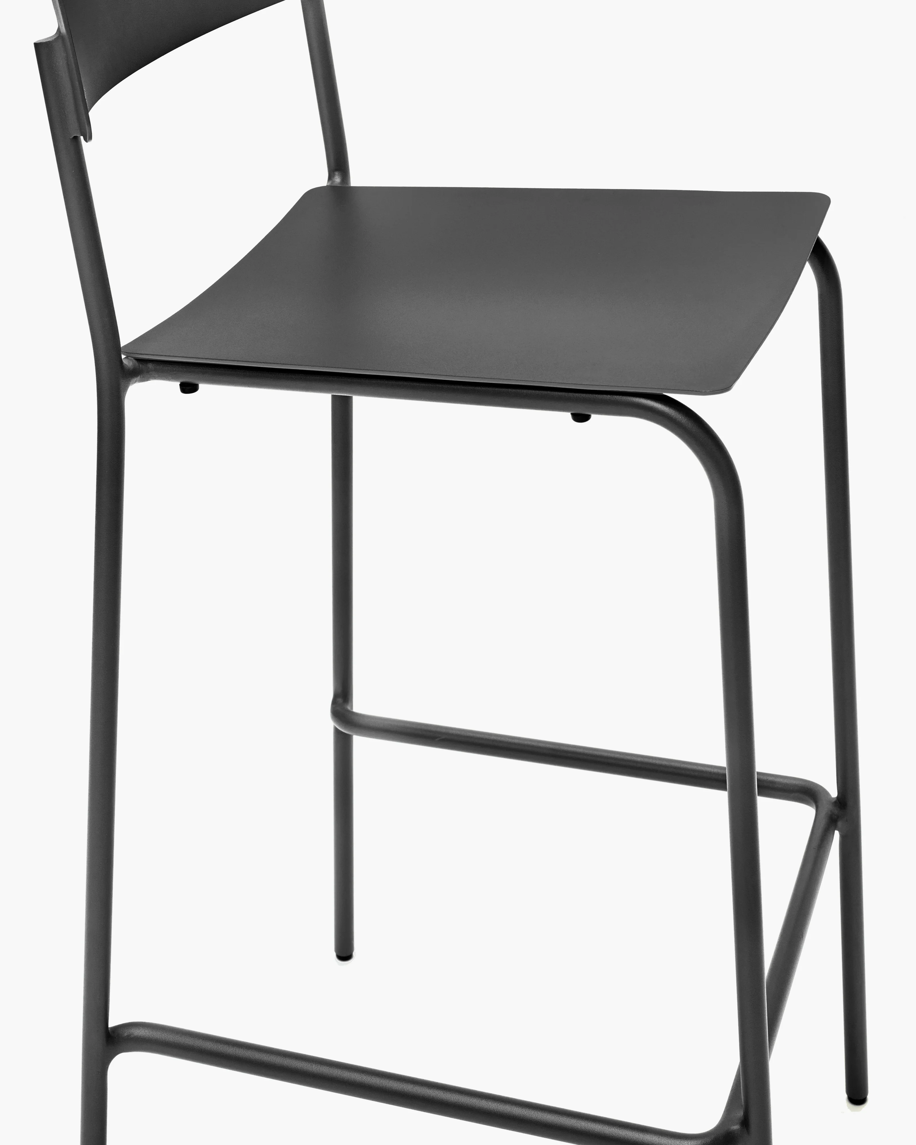 Bar stool aluminium black August - Image 7