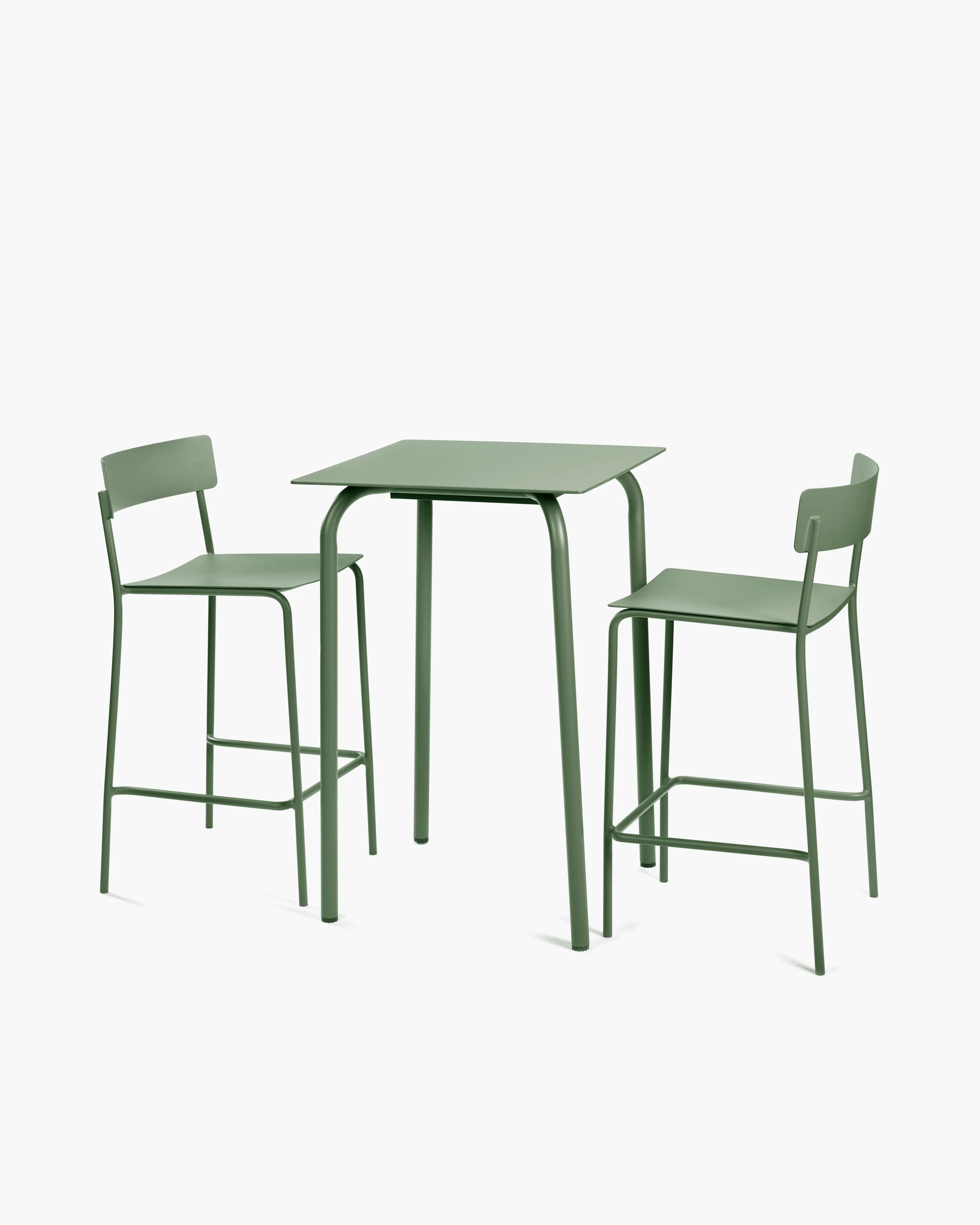 Bar stool aluminium eucalyptus green August - Image 6