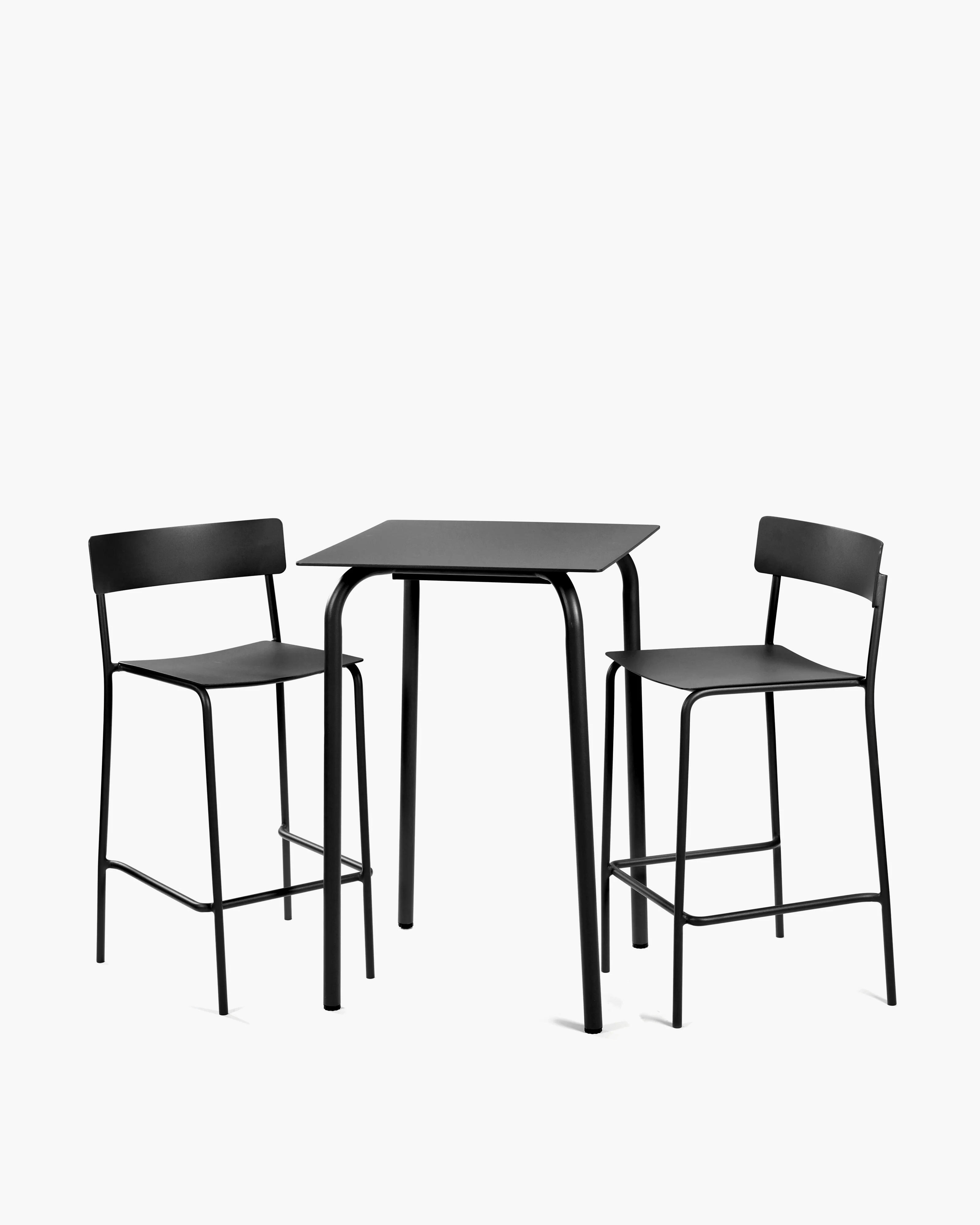 Bar table aluminium black August - Image 3