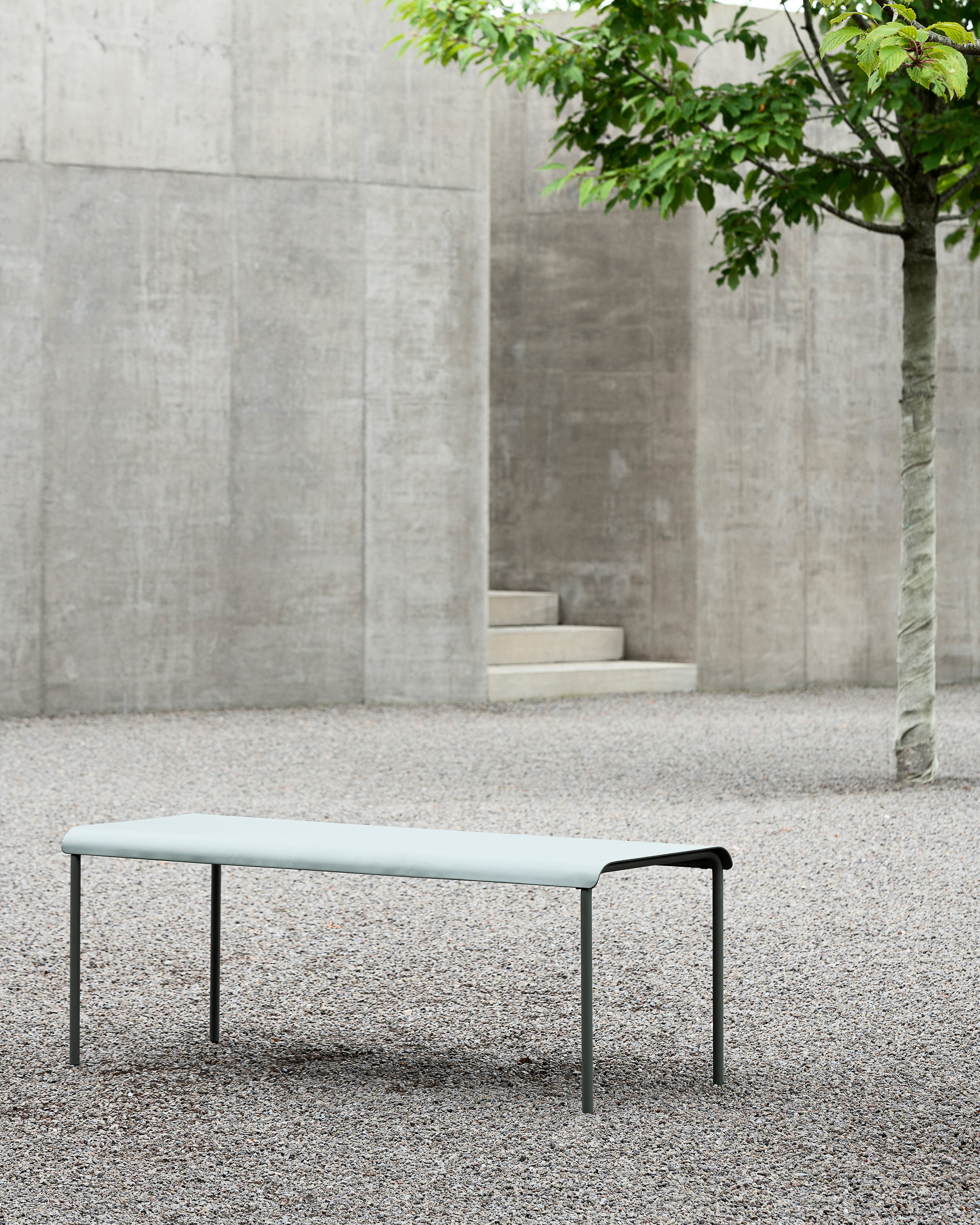 Bench aluminium eucalyptus green August - Image 2