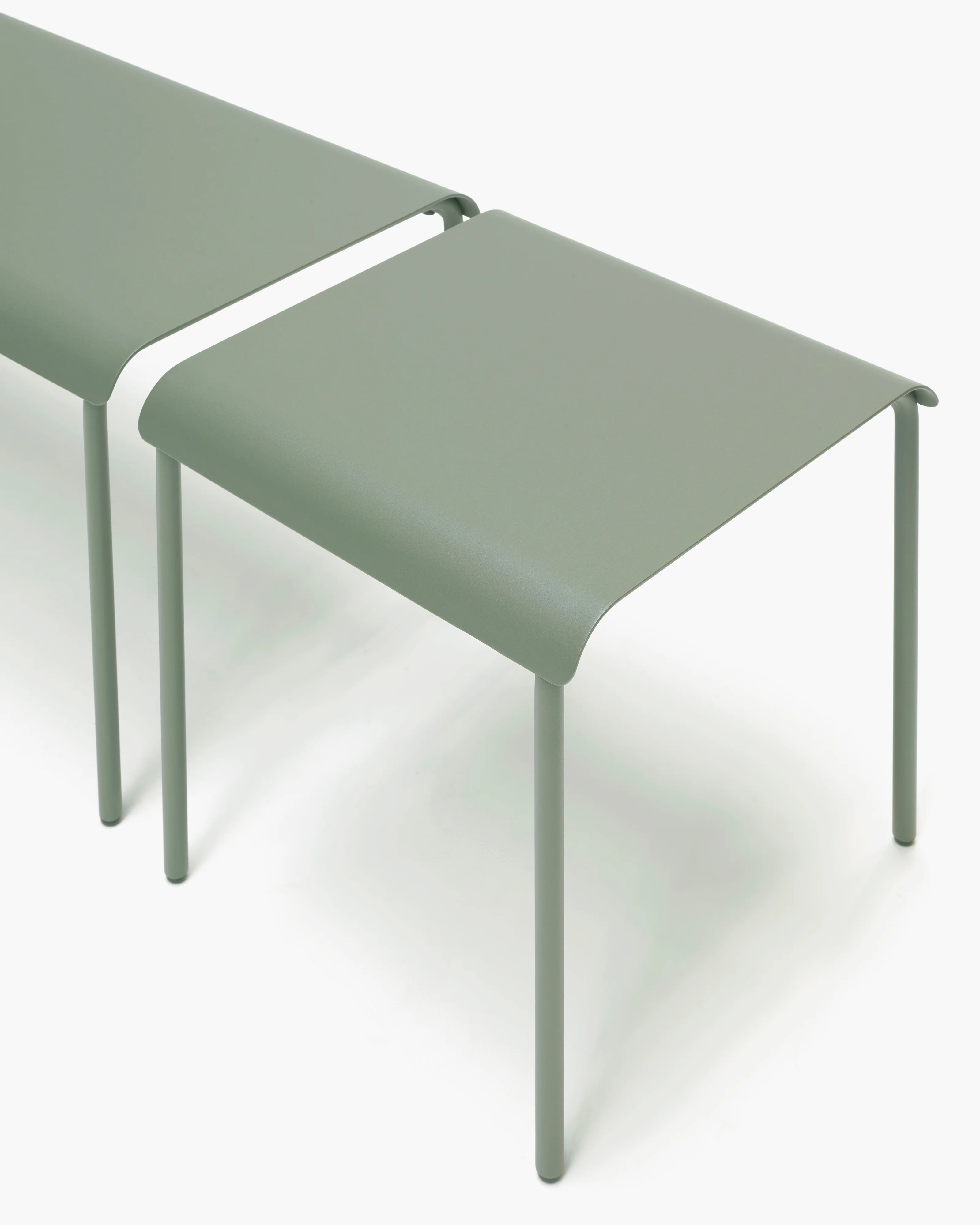 Bench aluminium eucalyptus green August - Image 3
