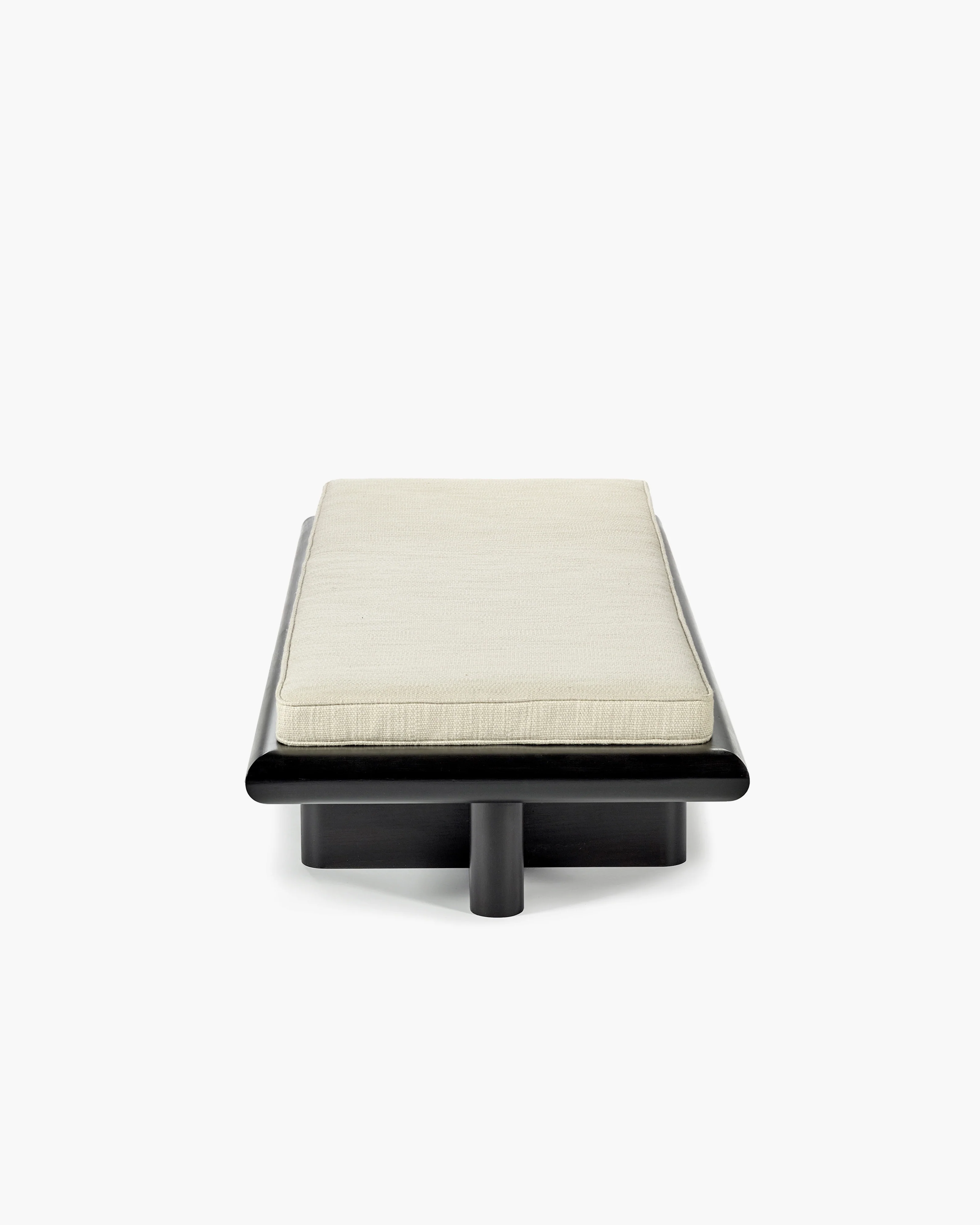 Bench L coco natural + frame tulipwood stained dark Taka - Image 4