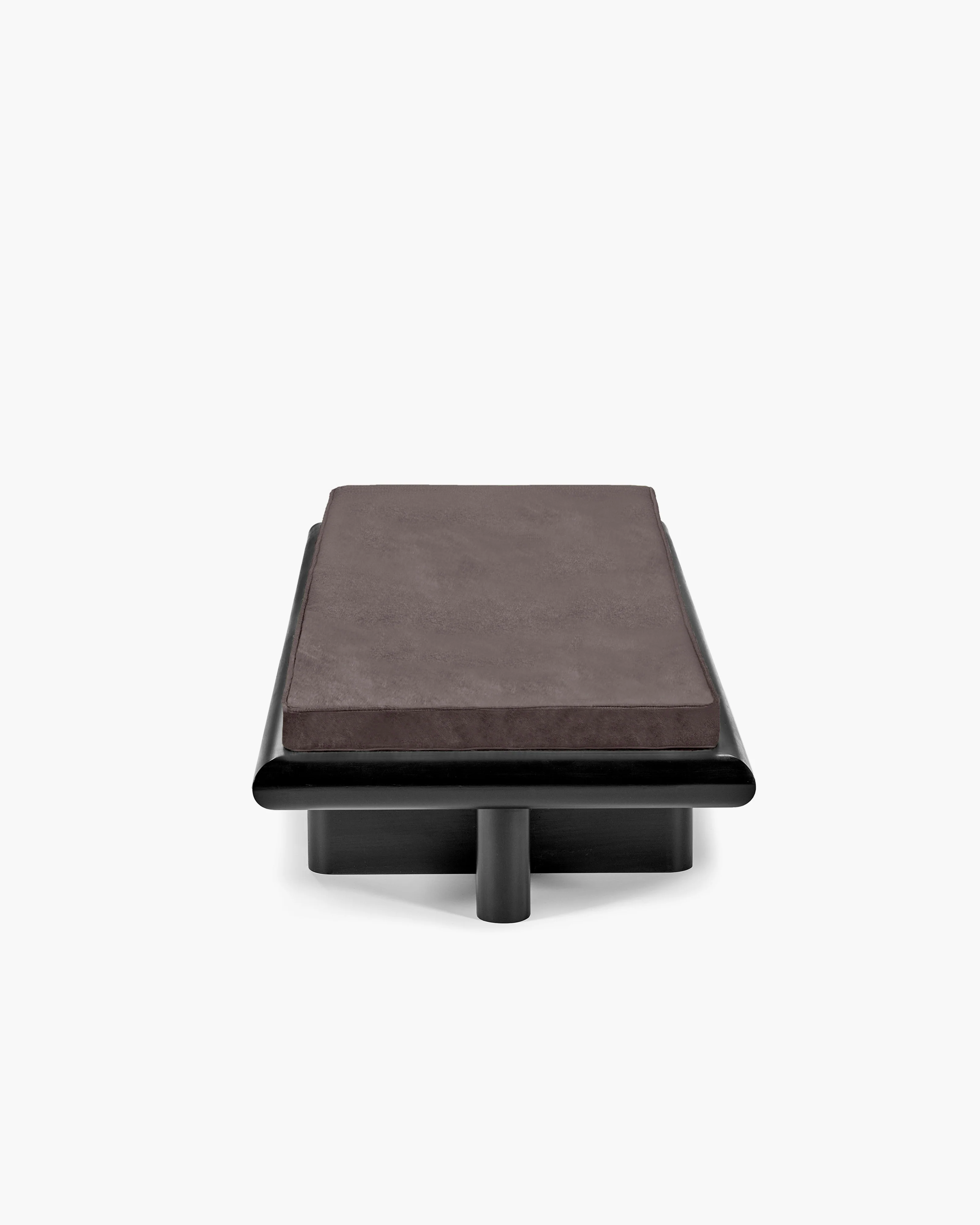 Bench L velvet shade + frame tulipwood stained dark Taka - Image 4