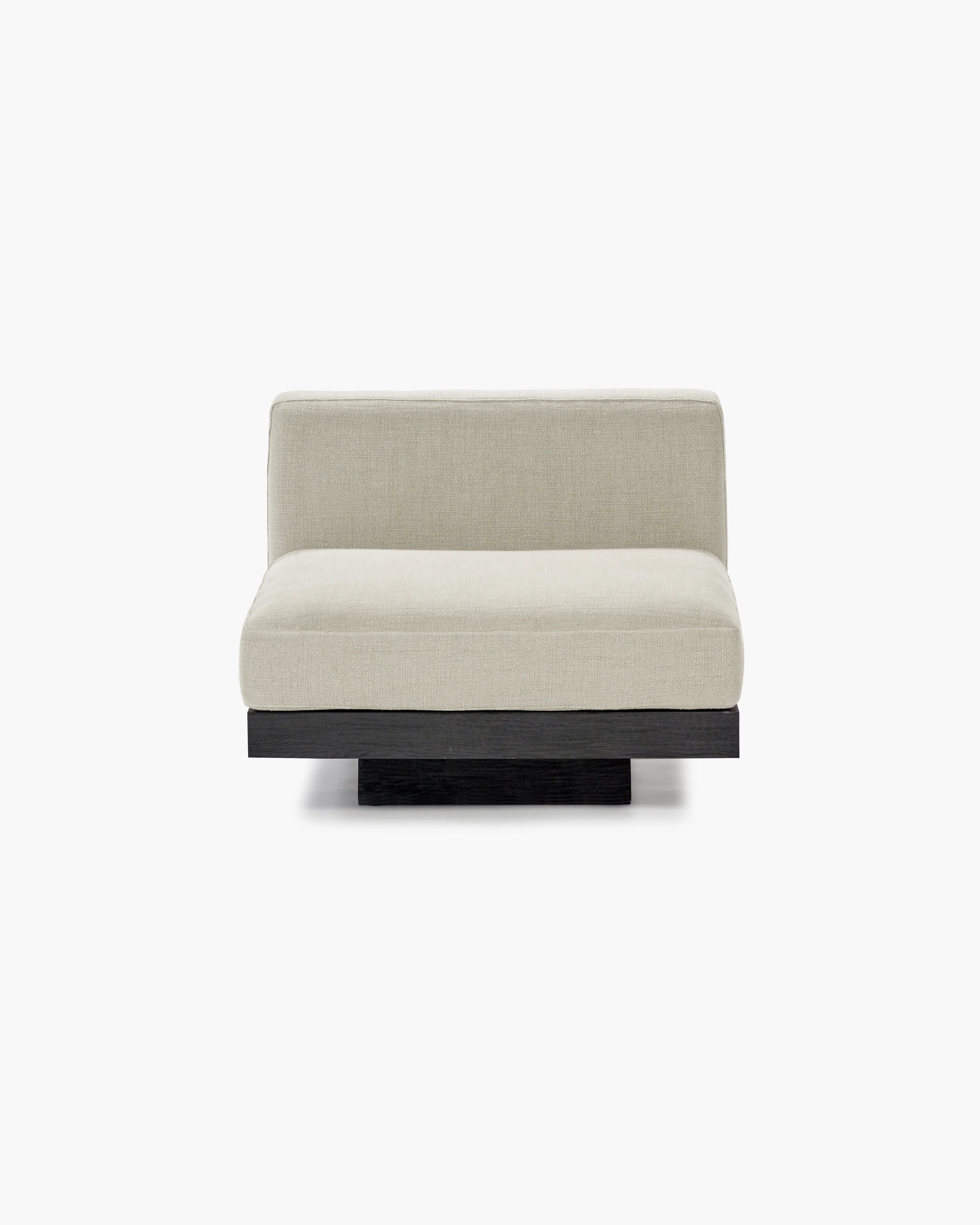 Bench one seater incl cushion indoor beige - black Rudolph - Image 2