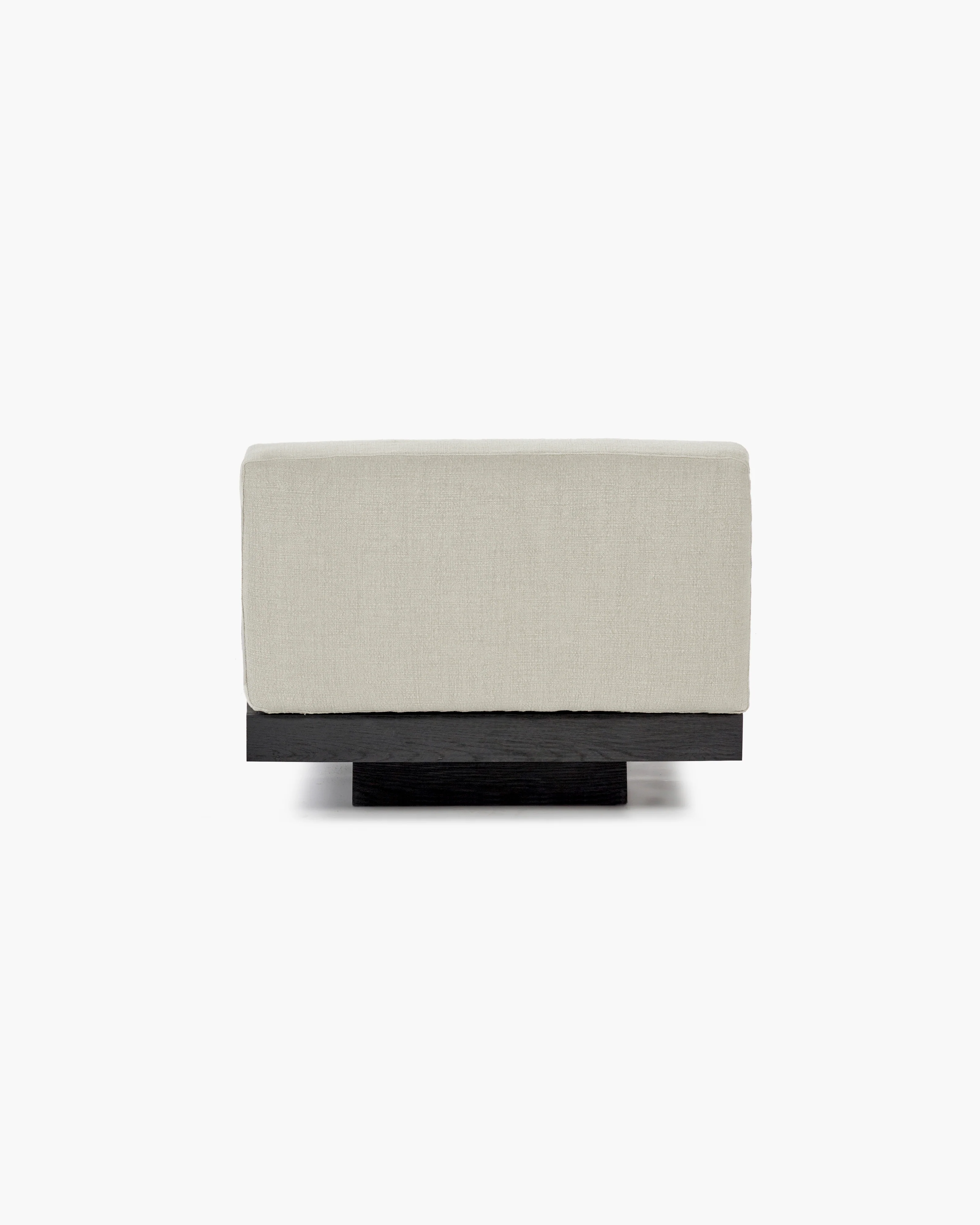 Bench one seater incl cushion indoor beige - black Rudolph - Image 3
