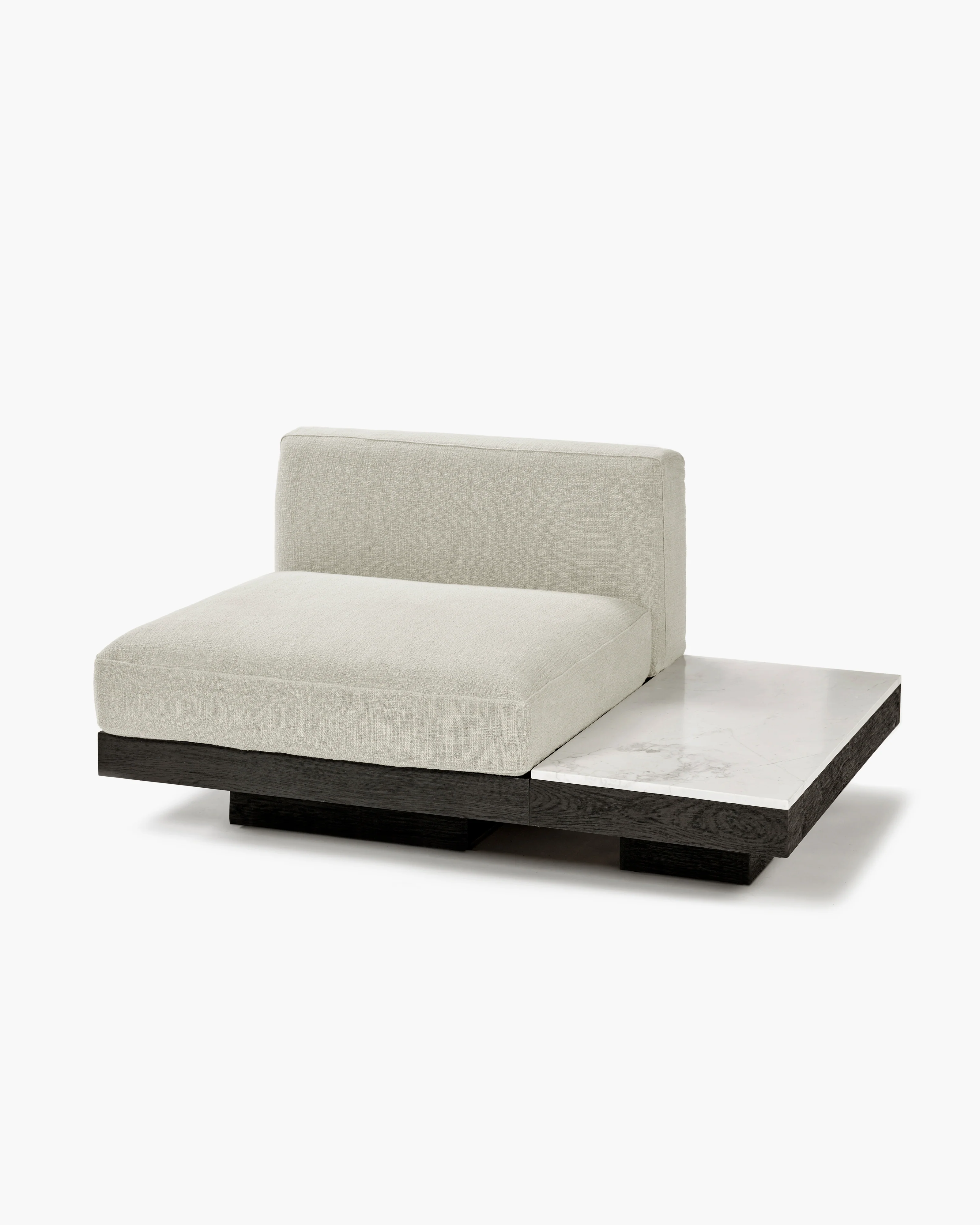 Bench one seater incl cushion indoor beige - black Rudolph - Image 5