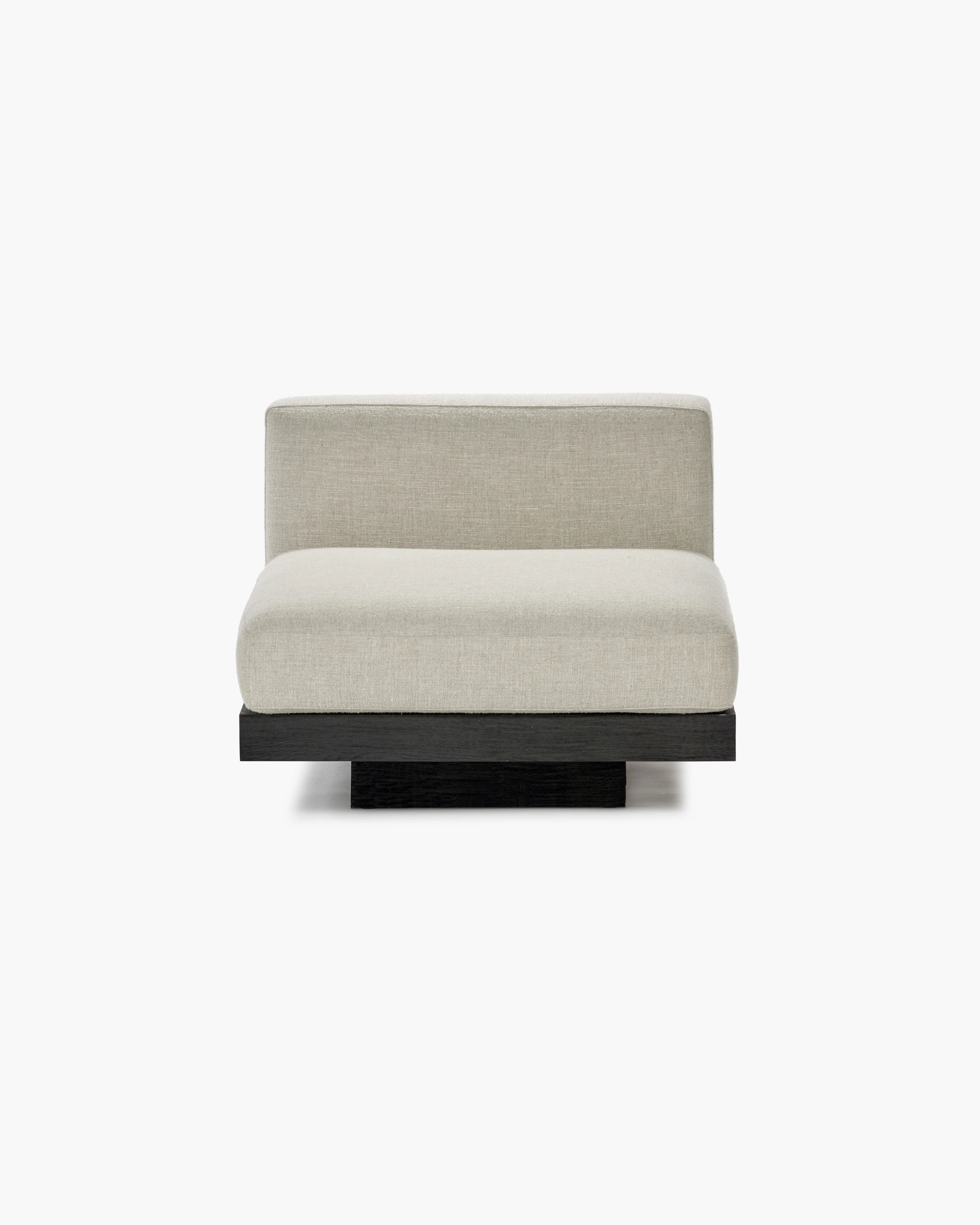 Bench one seater incl cushion indoor bone - black Rudolph - Image 3