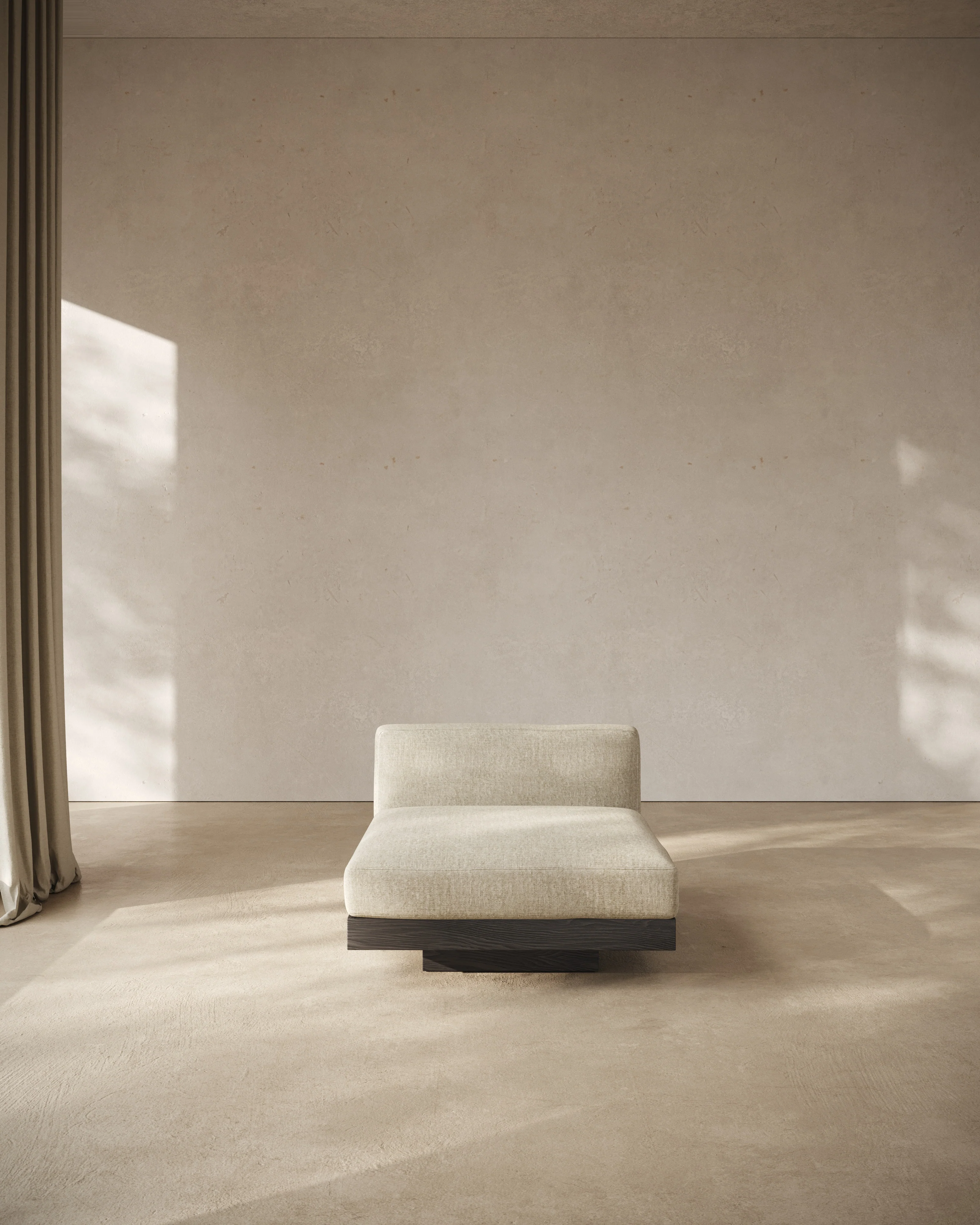 Bench one seater incl cushion indoor bone - black Rudolph - Image 9