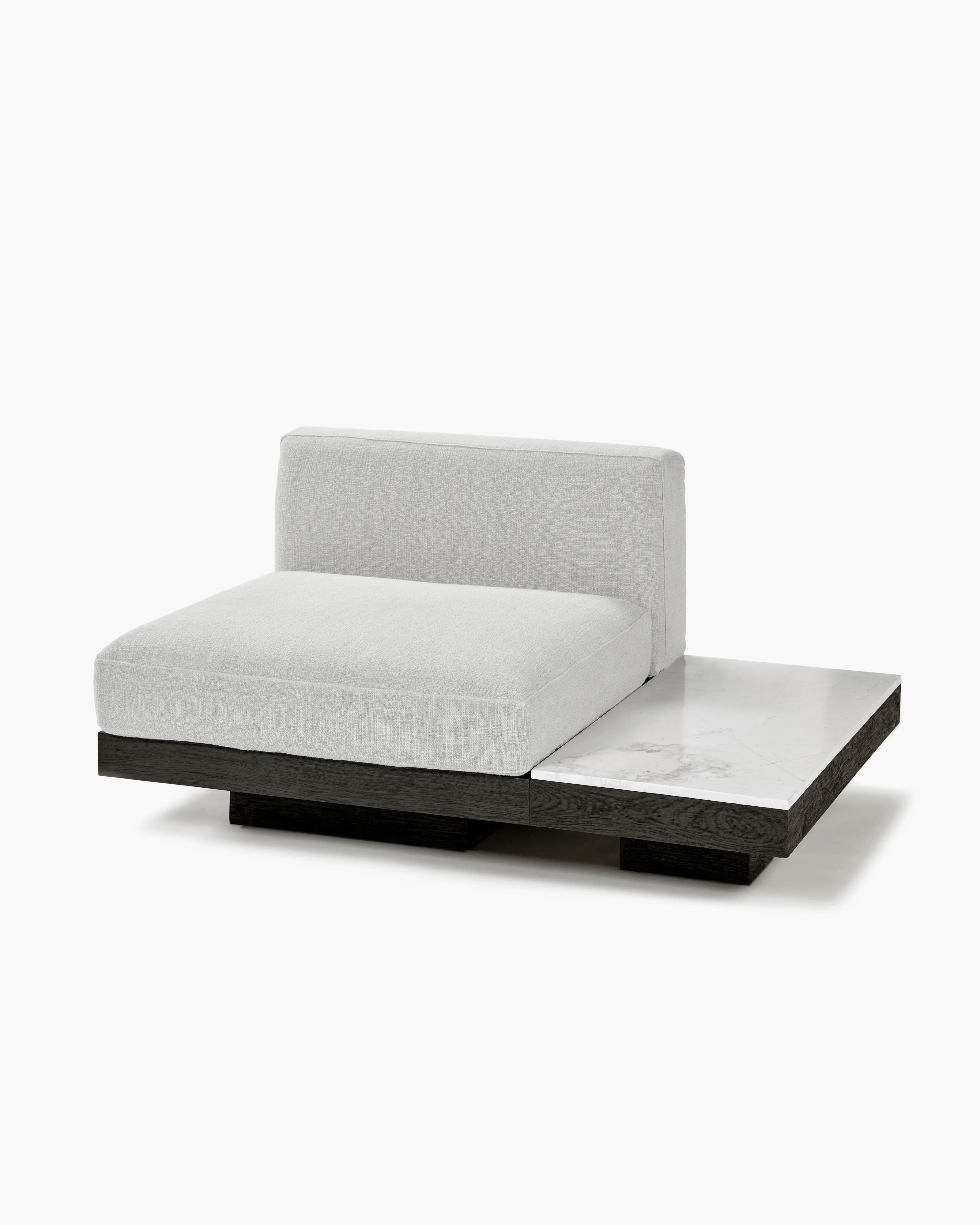 Bench one seater incl cushion indoor off-white - black Rudolph - Image 5