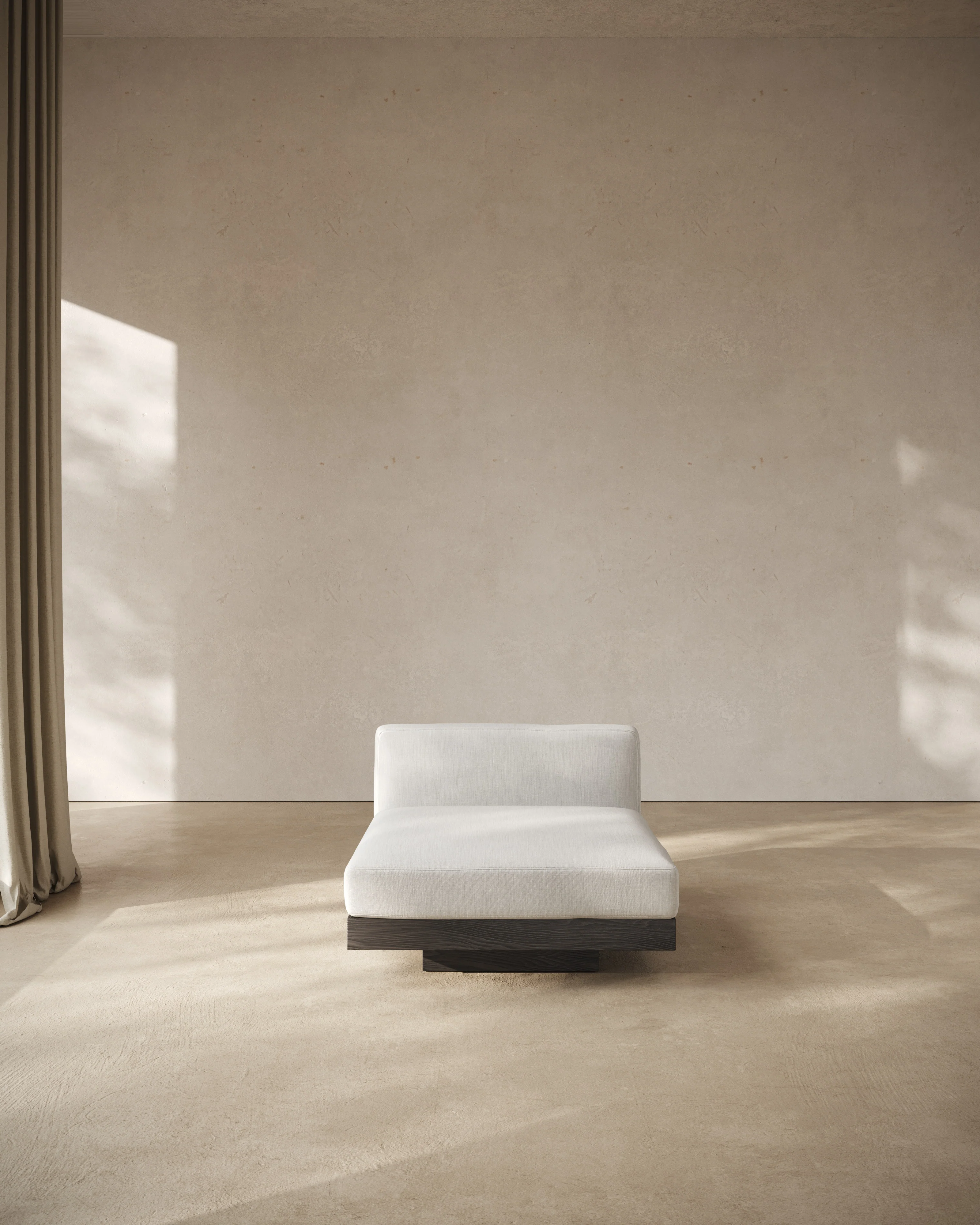 Bench one seater incl cushion indoor off-white - black Rudolph - Image 7