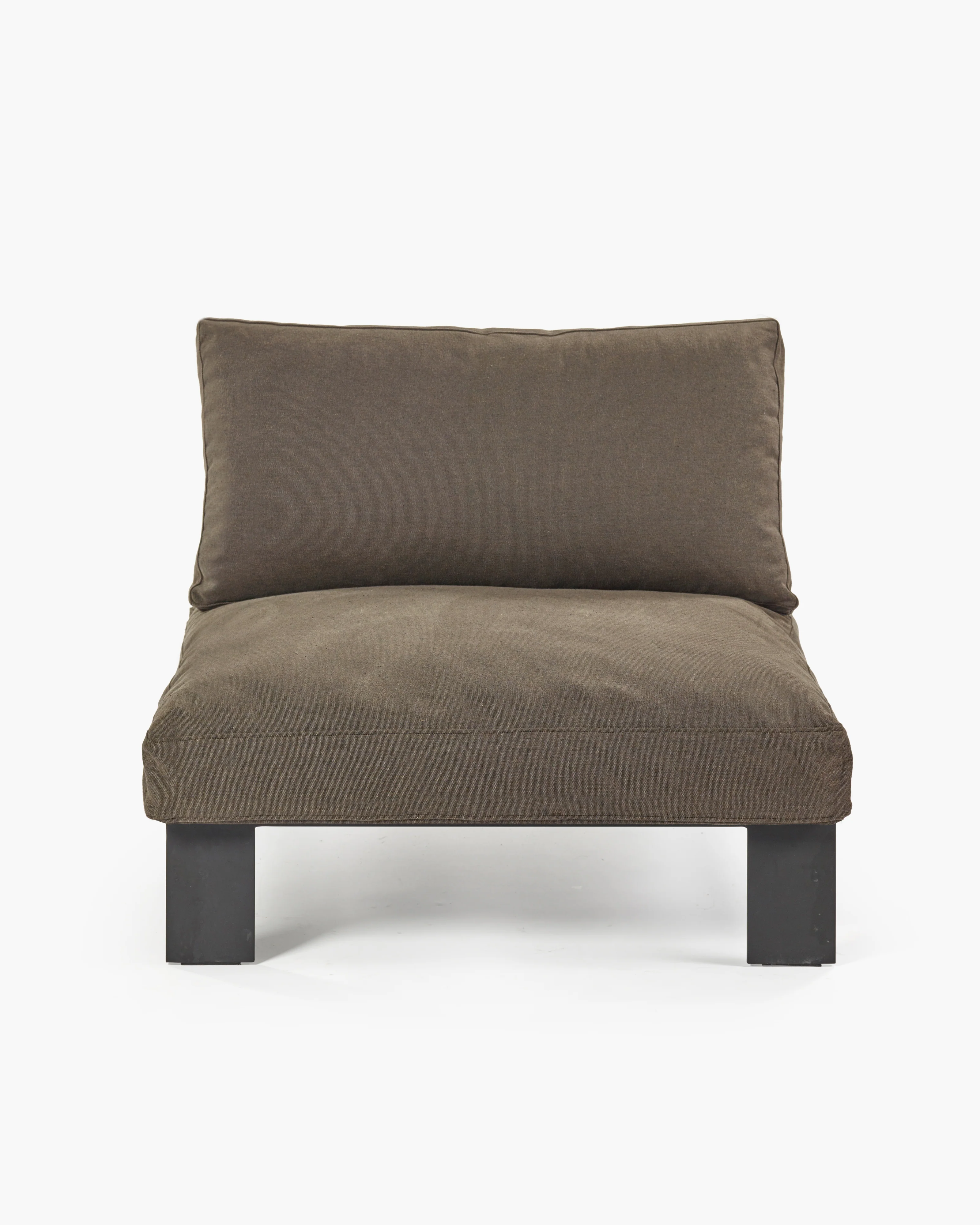 Bench one seater incl cushion indoor sepia - Image 4