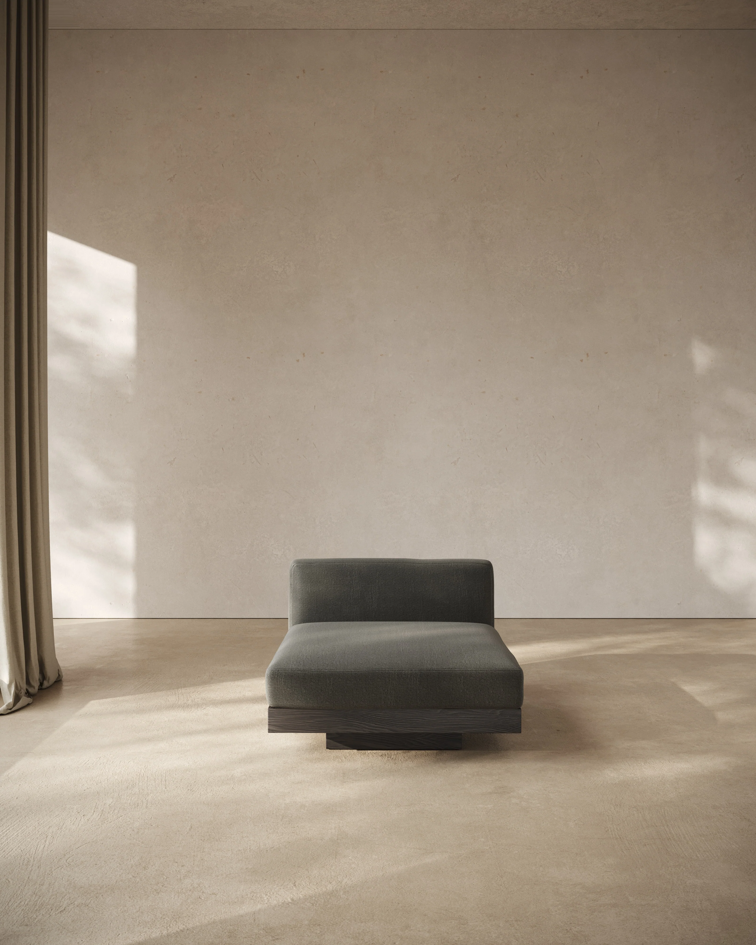 Bench one seater incl cushion indoor smoke - black Rudolph - Image 8