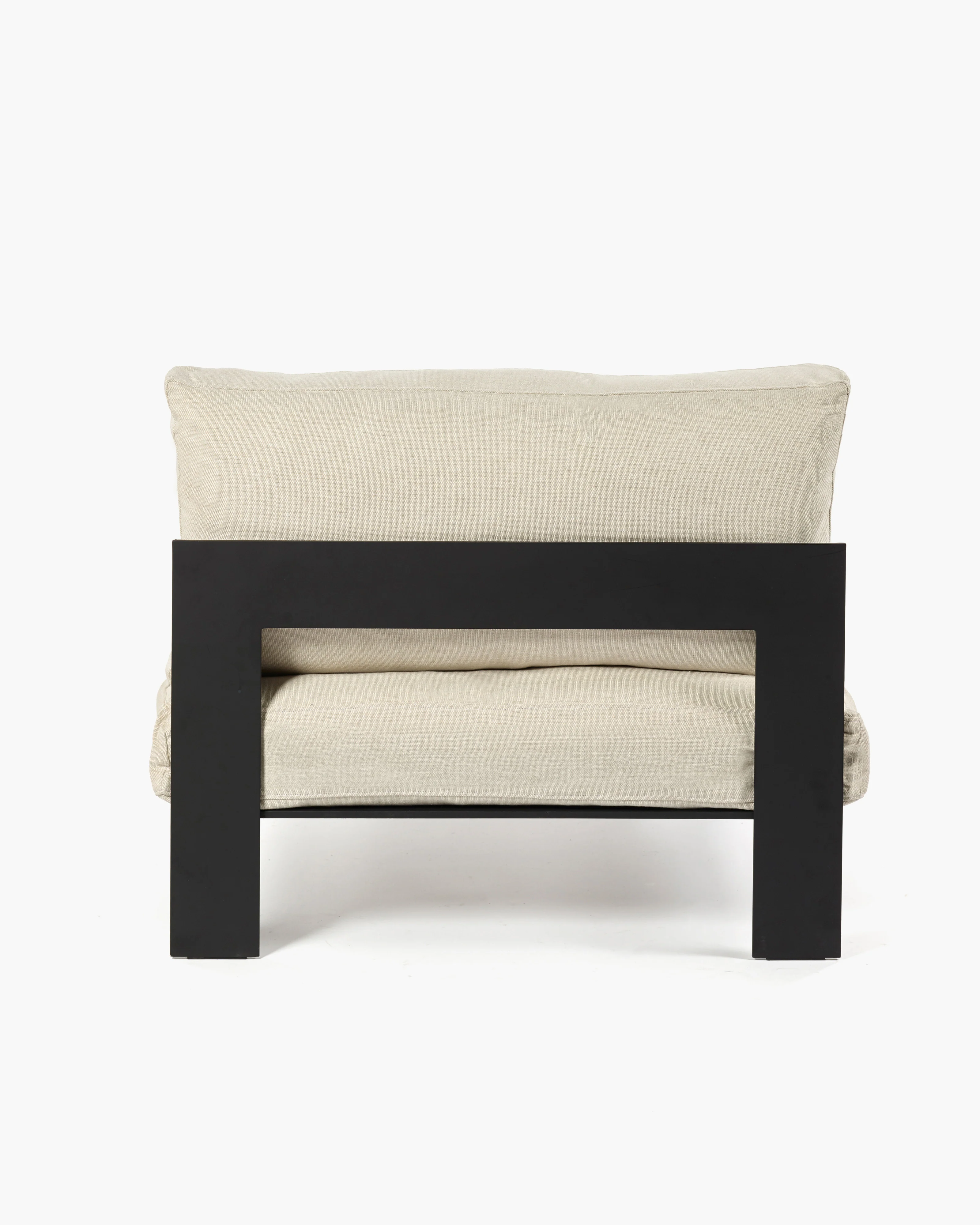 Bench one seater incl cushion outdoor beige - Image 3