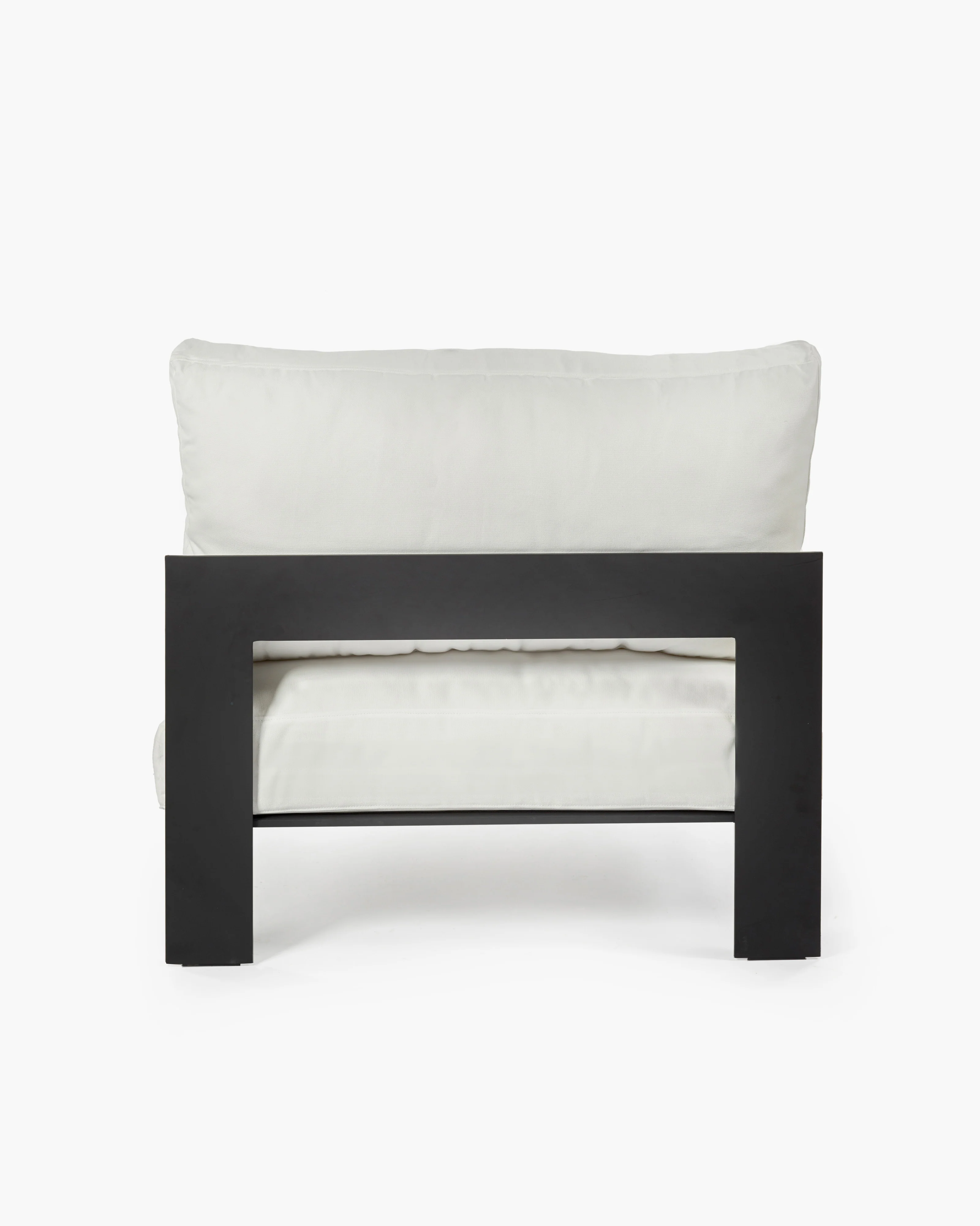 Bench one seater incl cushion outdoor snow white - Image 3