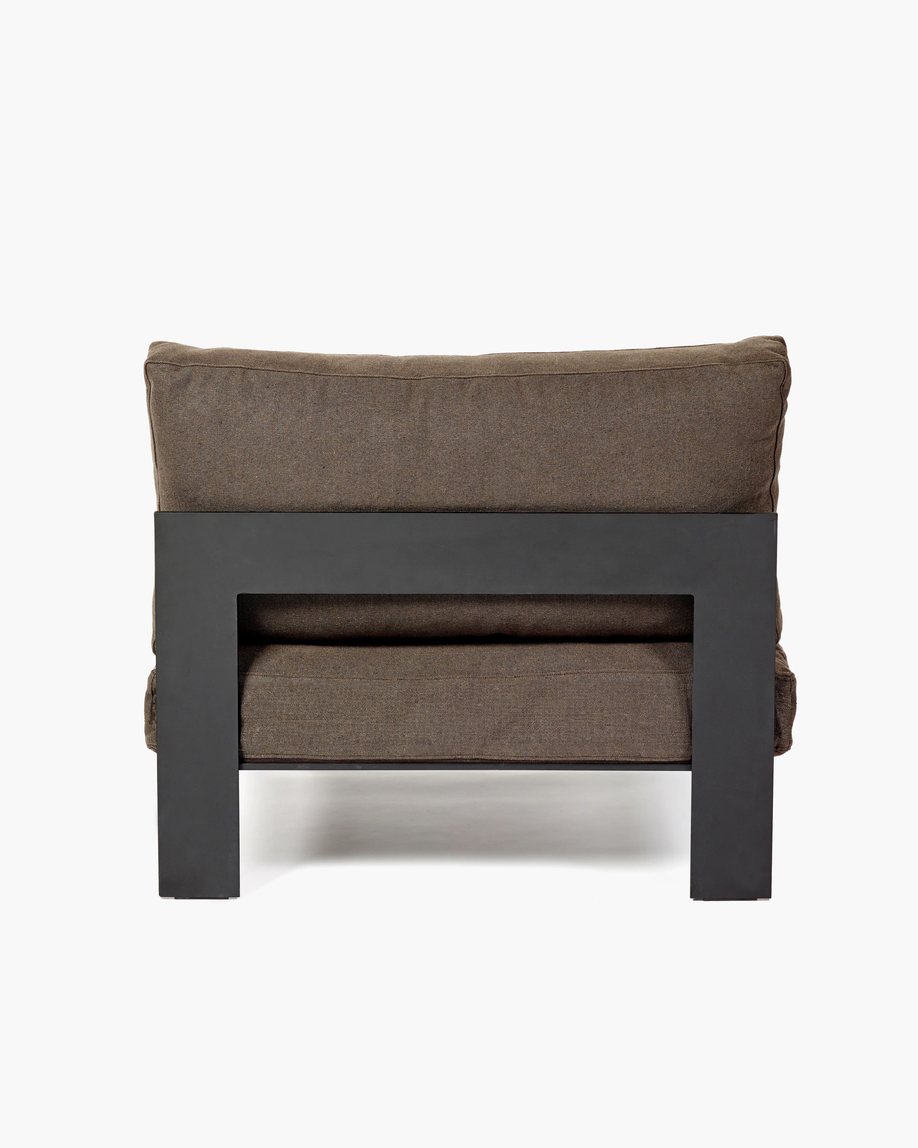 Bench one seater incl cushion outdoor umber - Image 3