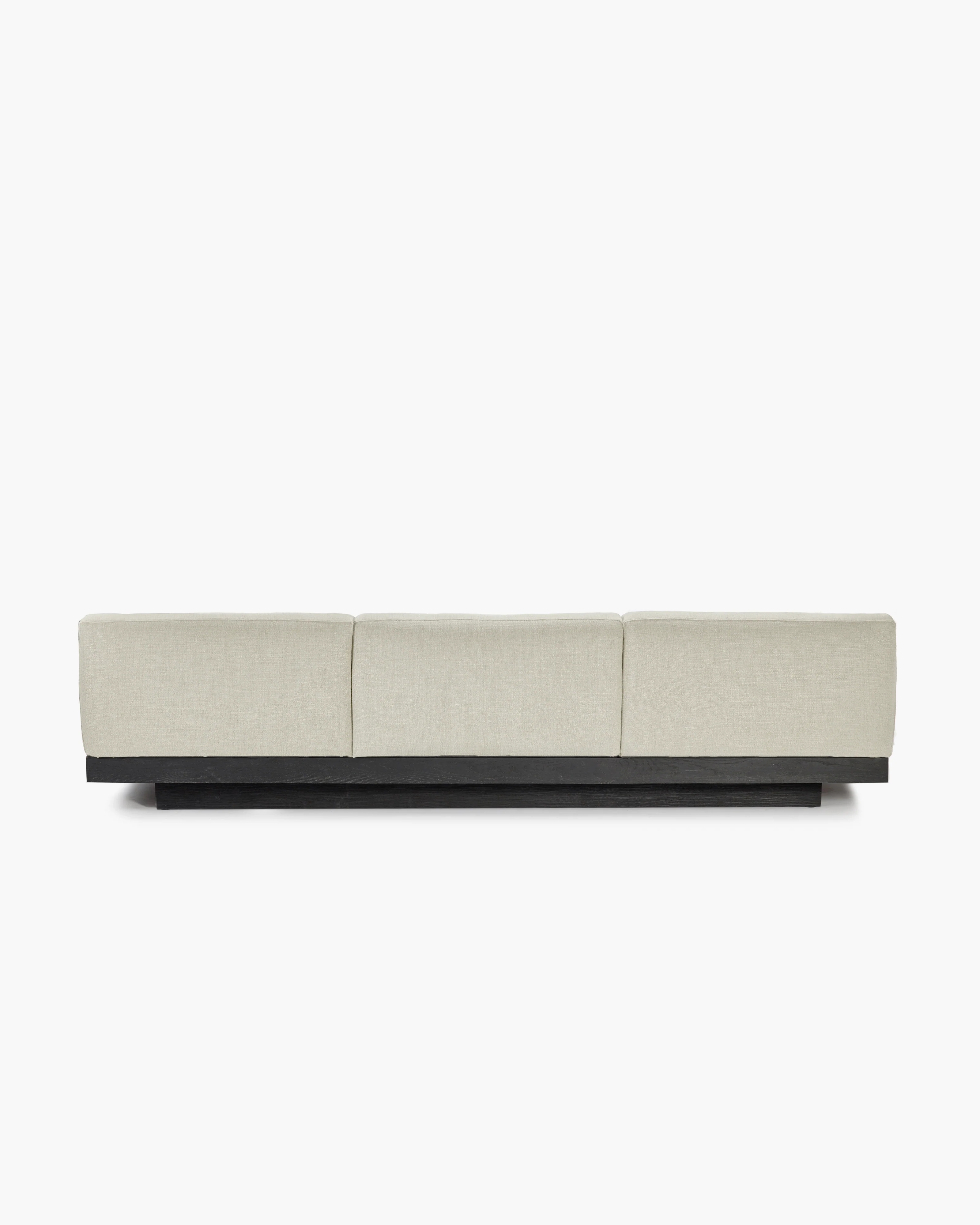 Bench three seater incl cushion indoor beige - black Rudolph - Image 3