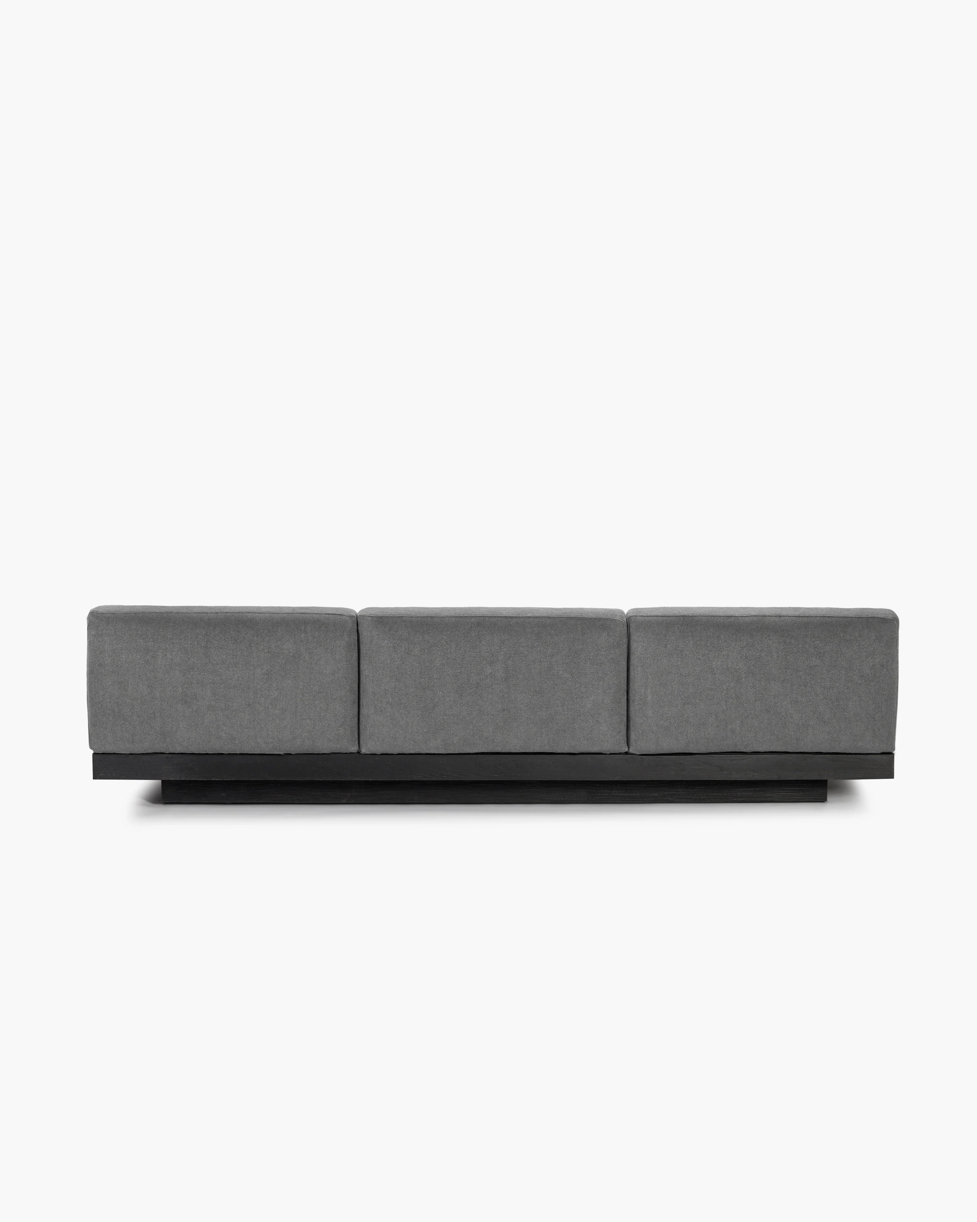 Bench three seater incl cushion indoor smoke - black Rudolph - Image 4
