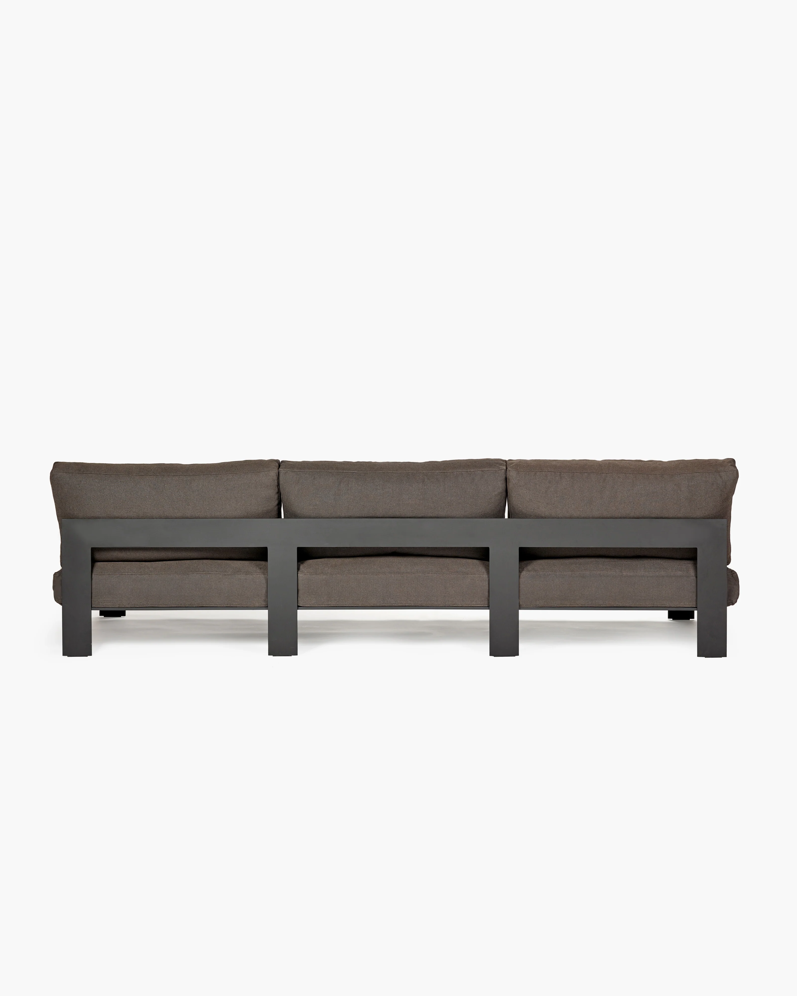 Bench three seater incl cushion outdoor umber - Image 3