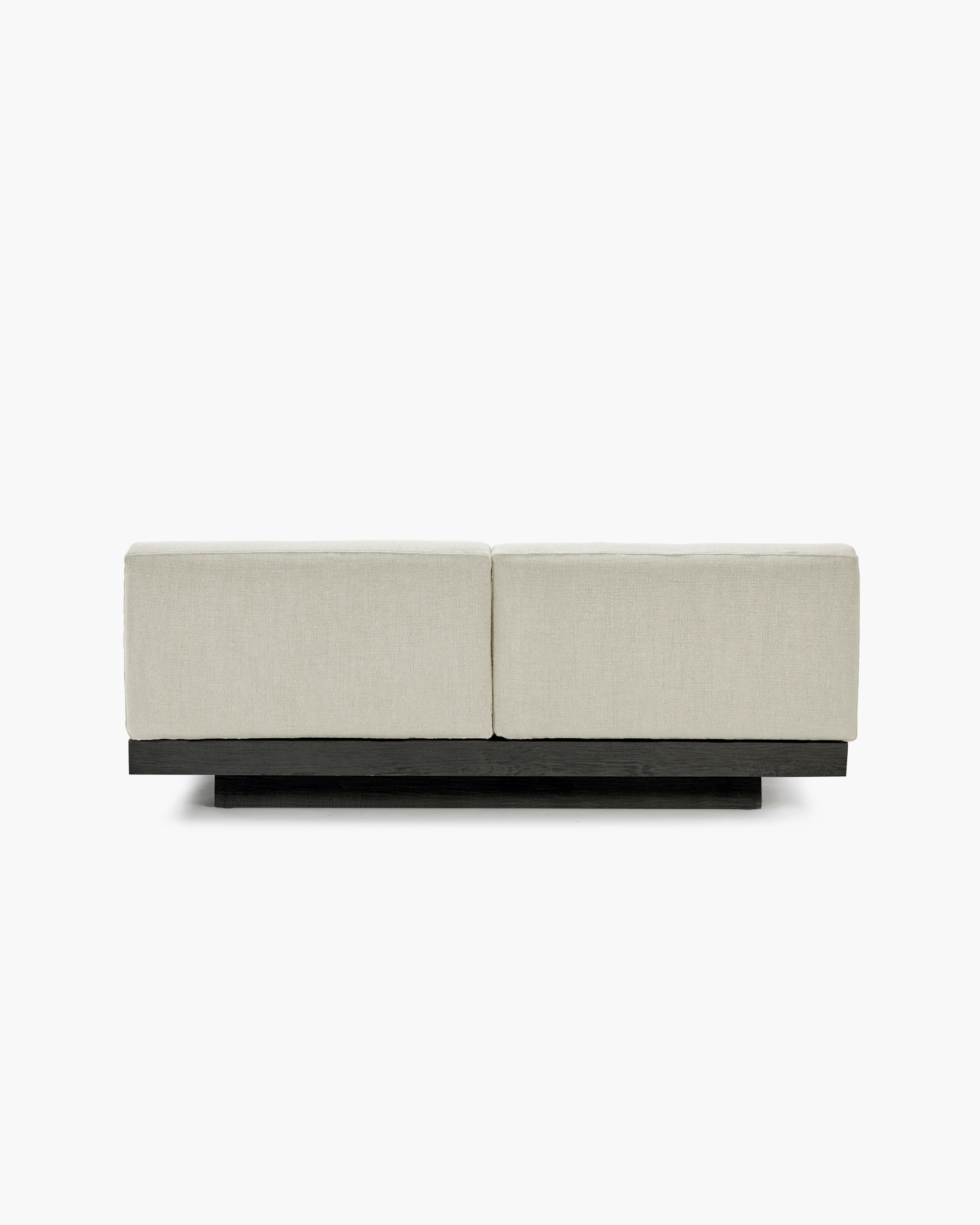 Bench two seater incl cushion indoor beige - black Rudolph - Image 3