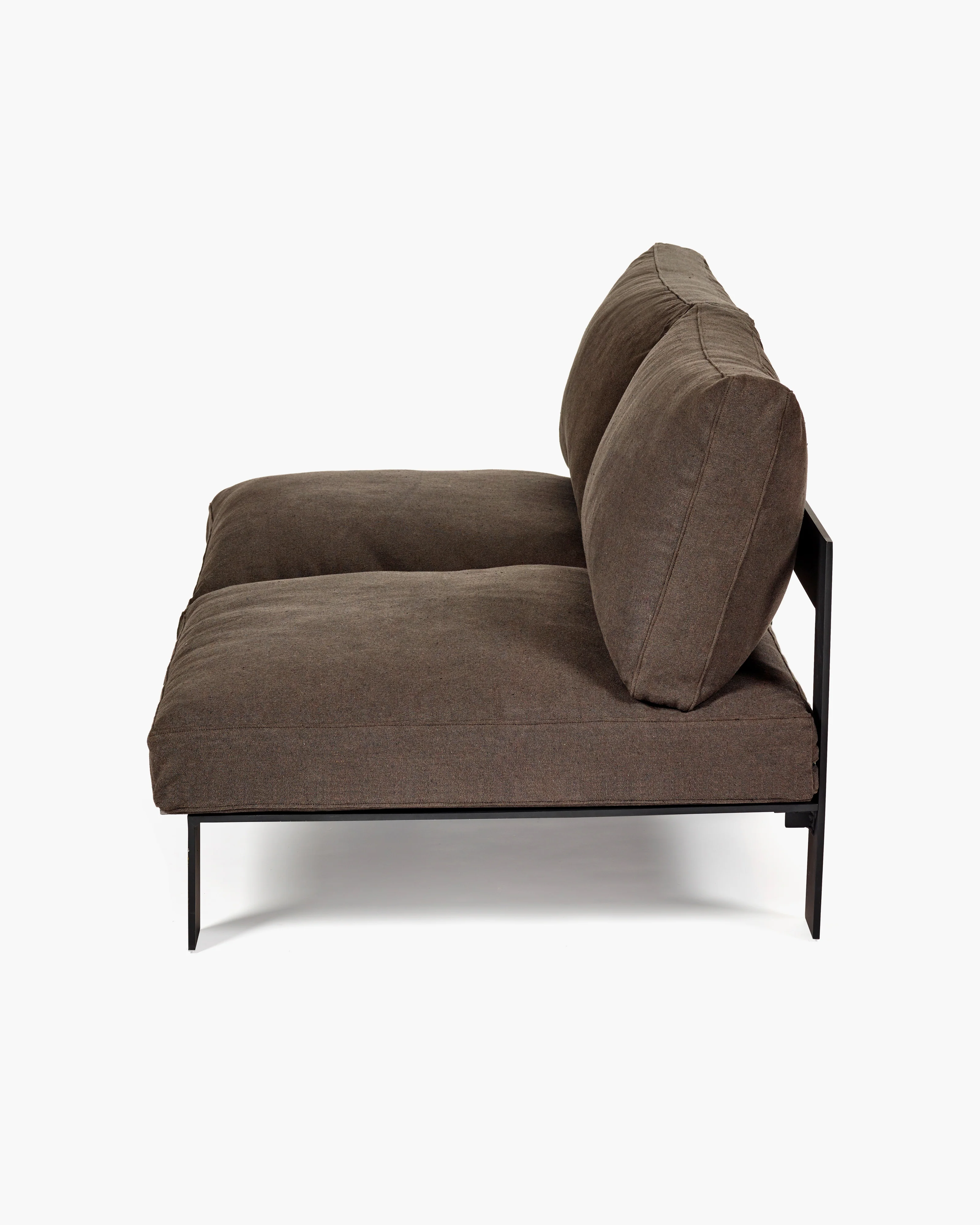 Bench two seater incl cushion indoor sepia - Image 2