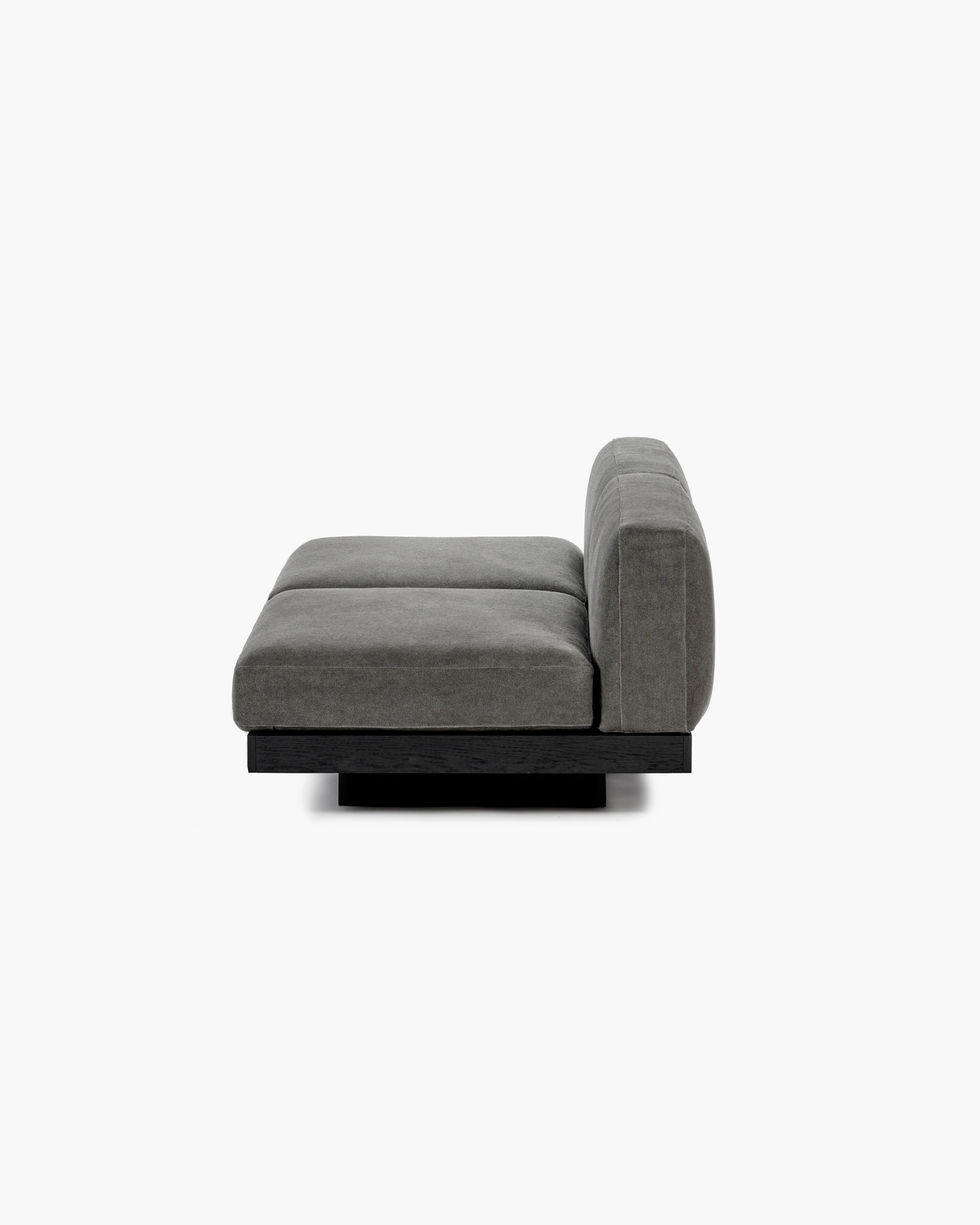 Bench two seater incl cushion indoor smoke - black Rudolph - Image 5