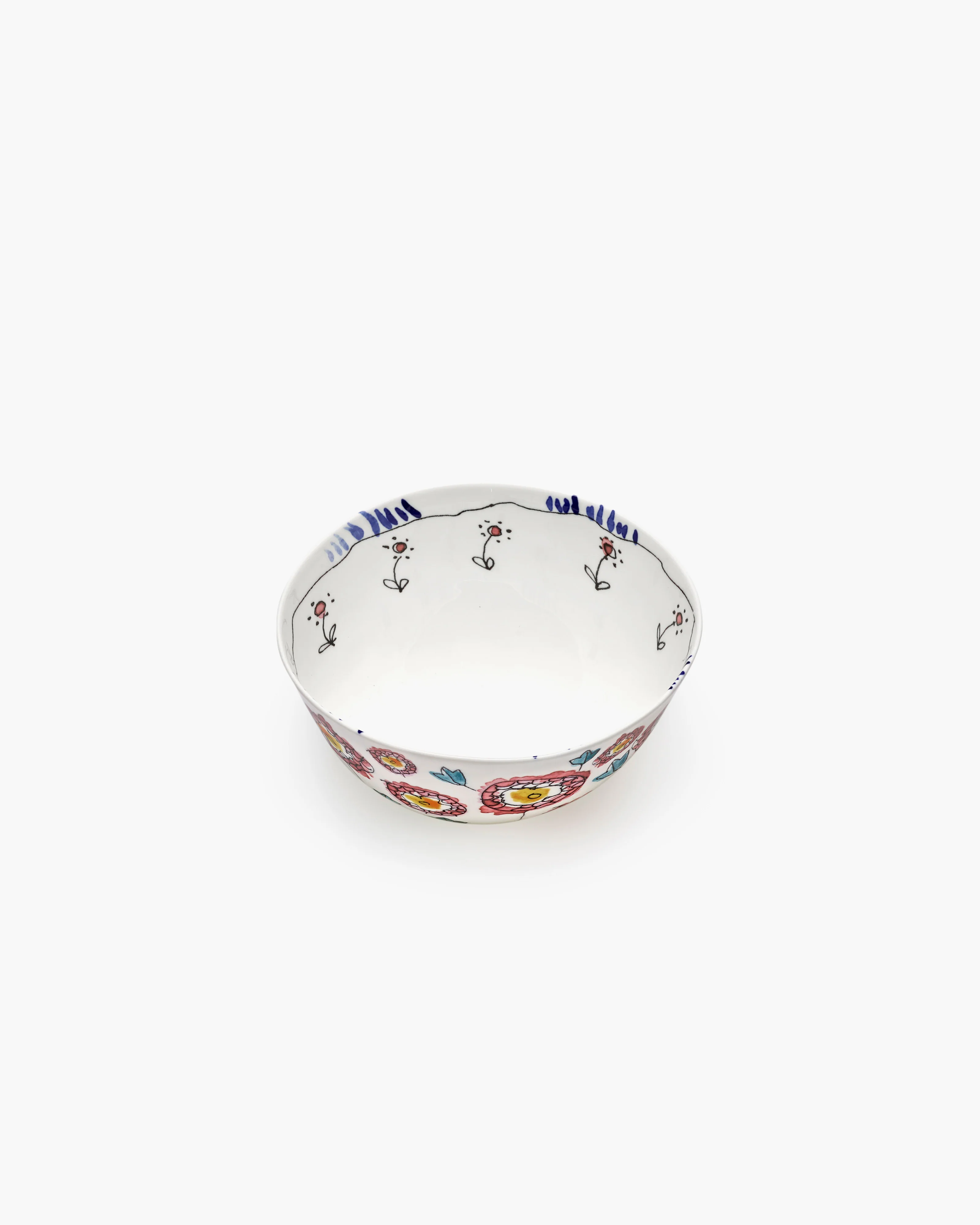 Bowl L Anemone milk Midnight Flowers - Image 4