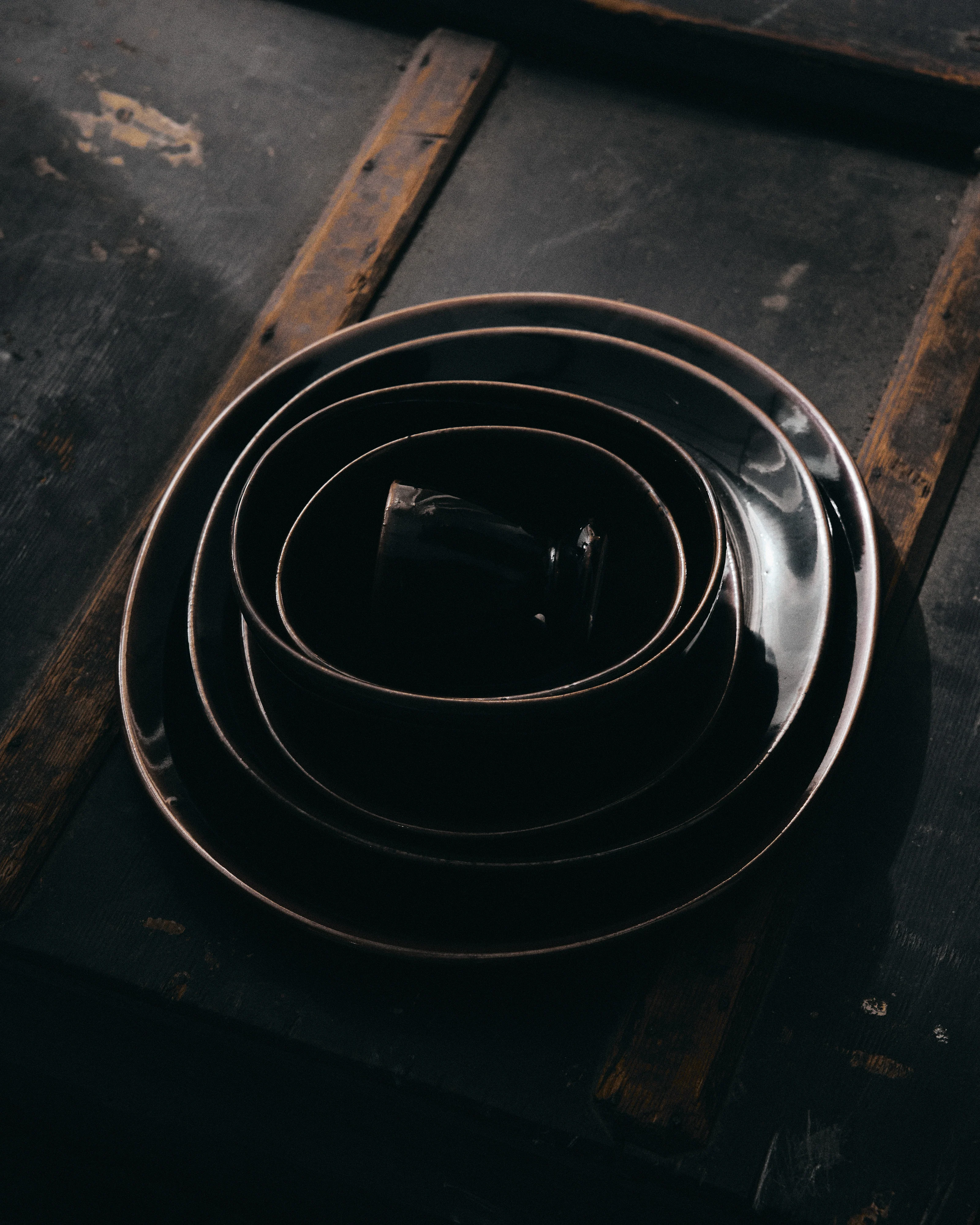 Bowl L dark brown Out of lines - Image 2