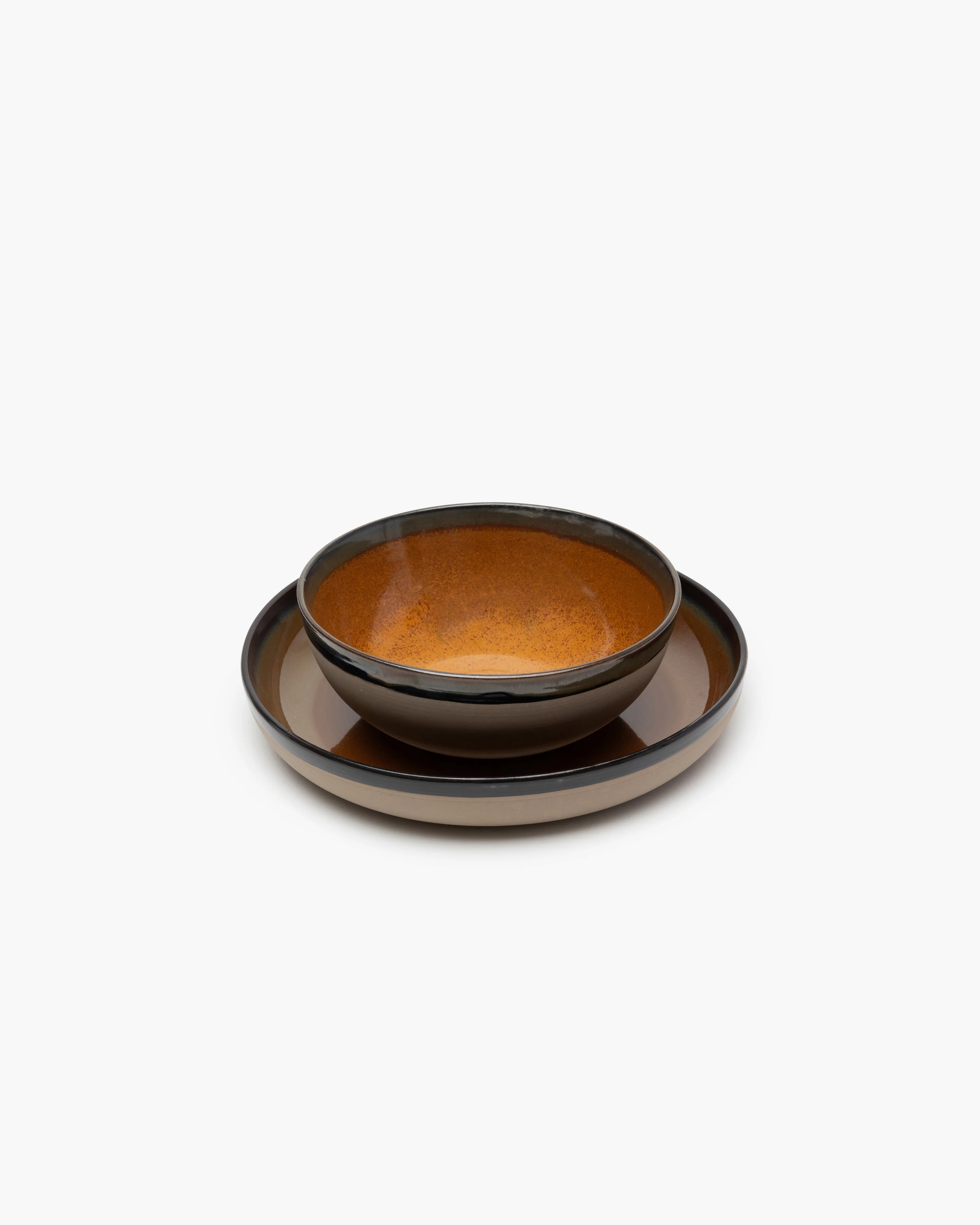 Serving bowl L rusty brown Surface - Image 4