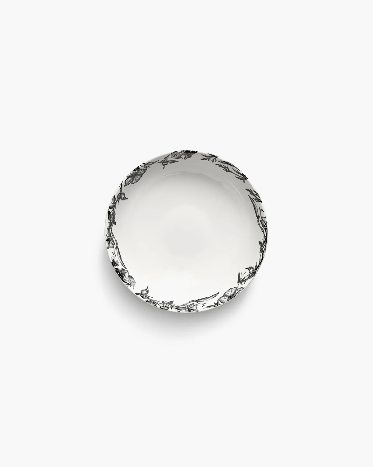 Bowl low M enchanted garden white - black Unity - Image 3
