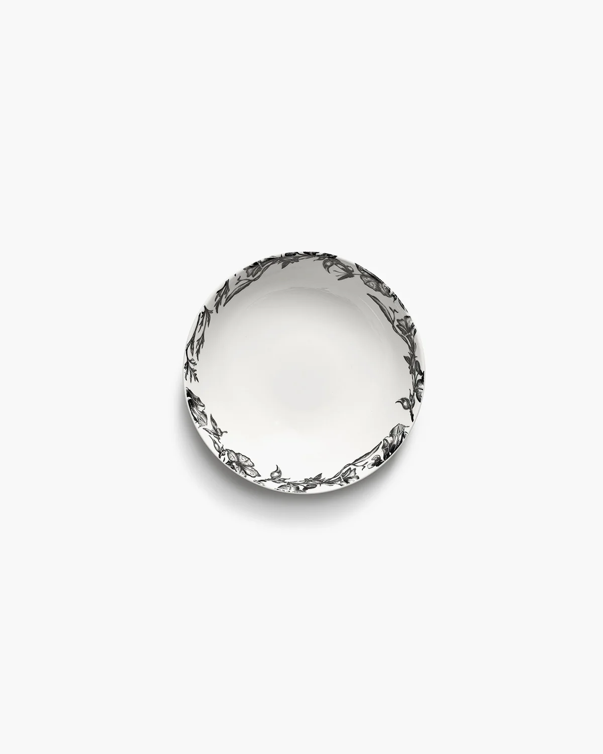 Bowl low S enchanted garden white - black Unity - Image 3