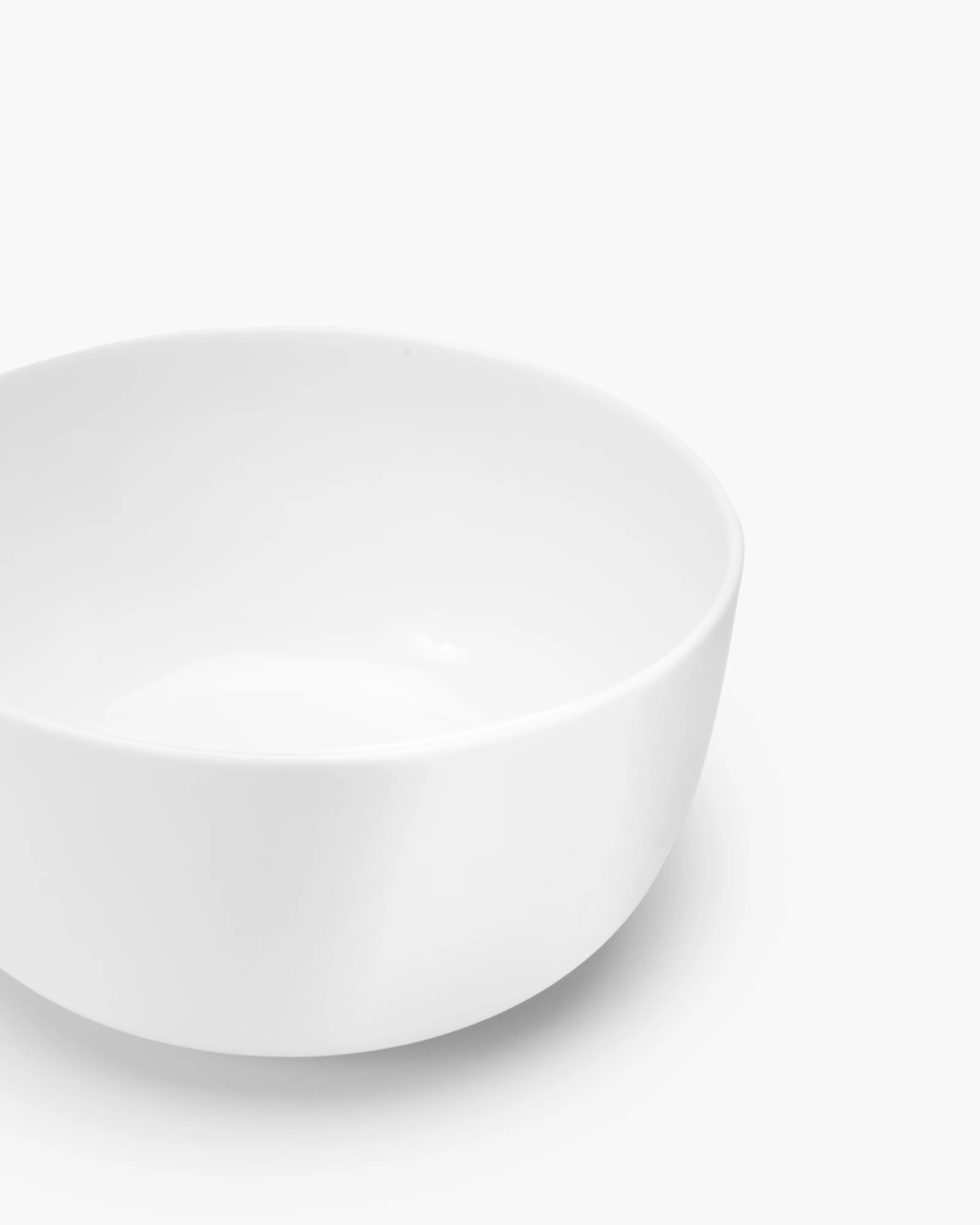 Bowl low S white glazed Base - Image 3