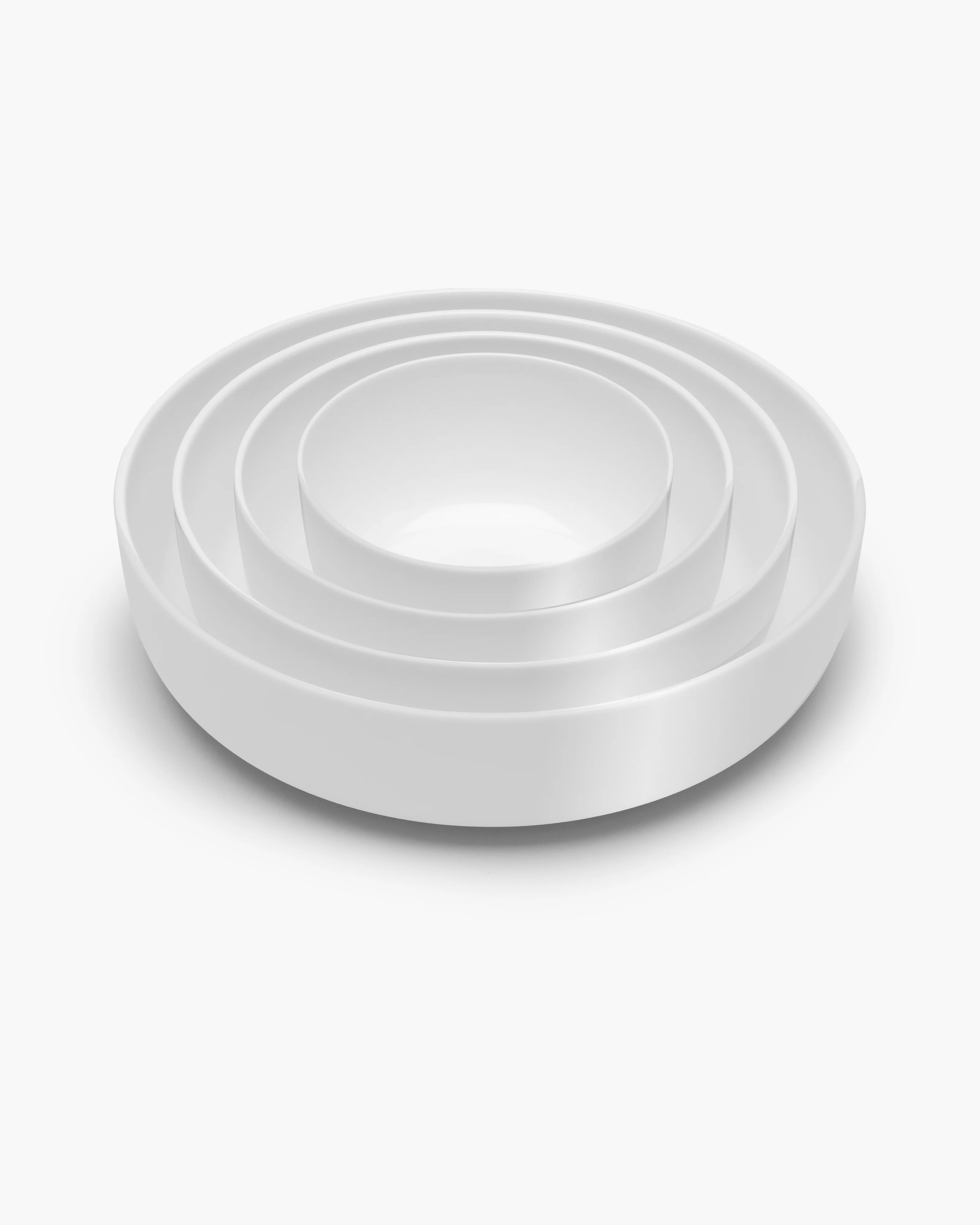Bowl low S white glazed Base - Image 5