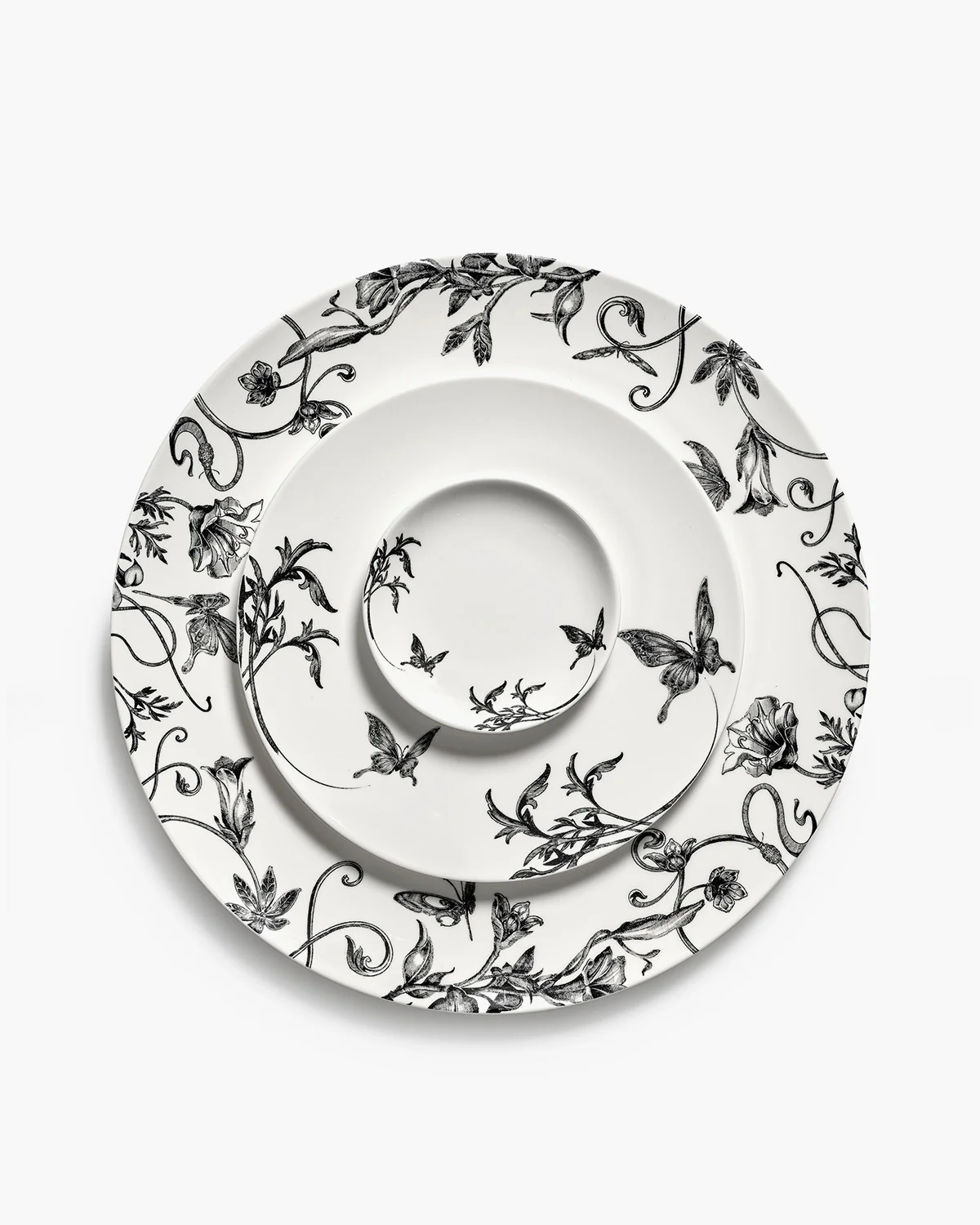 Bowl low XS butterfly ballet white - black Unity - Image 7