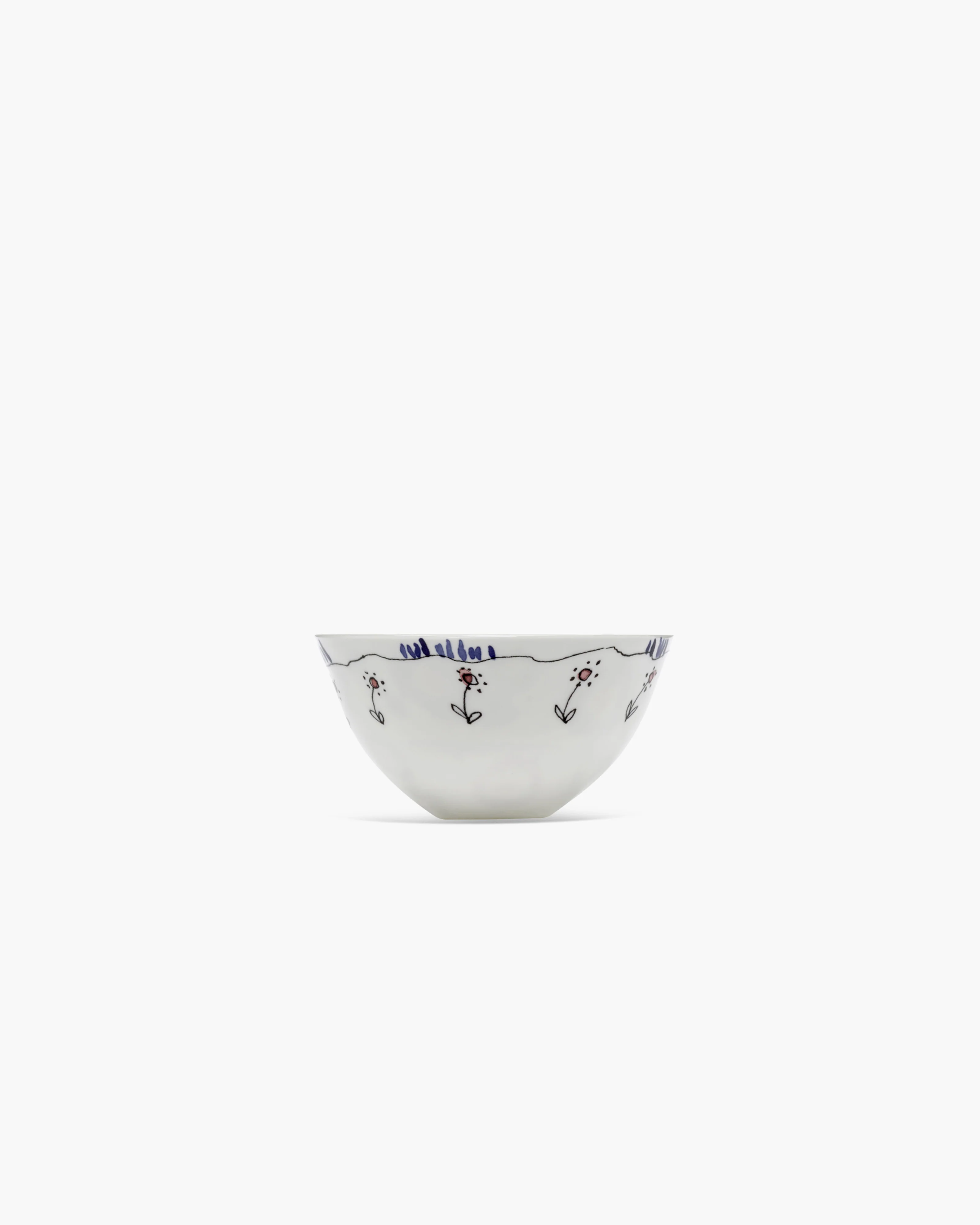 Bowl M Anemone milk Midnight Flowers - Image 3