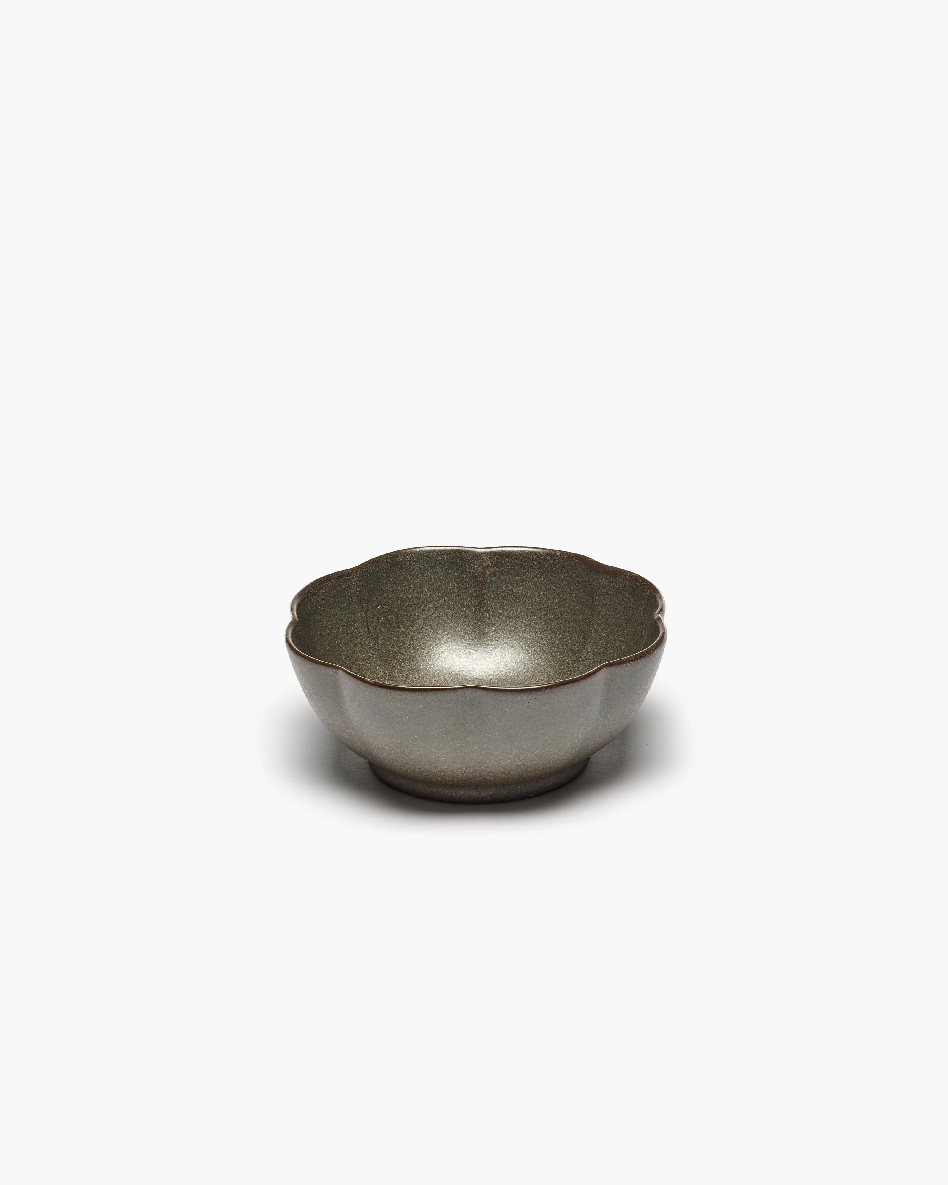 Bowl ribbed XL green Inku