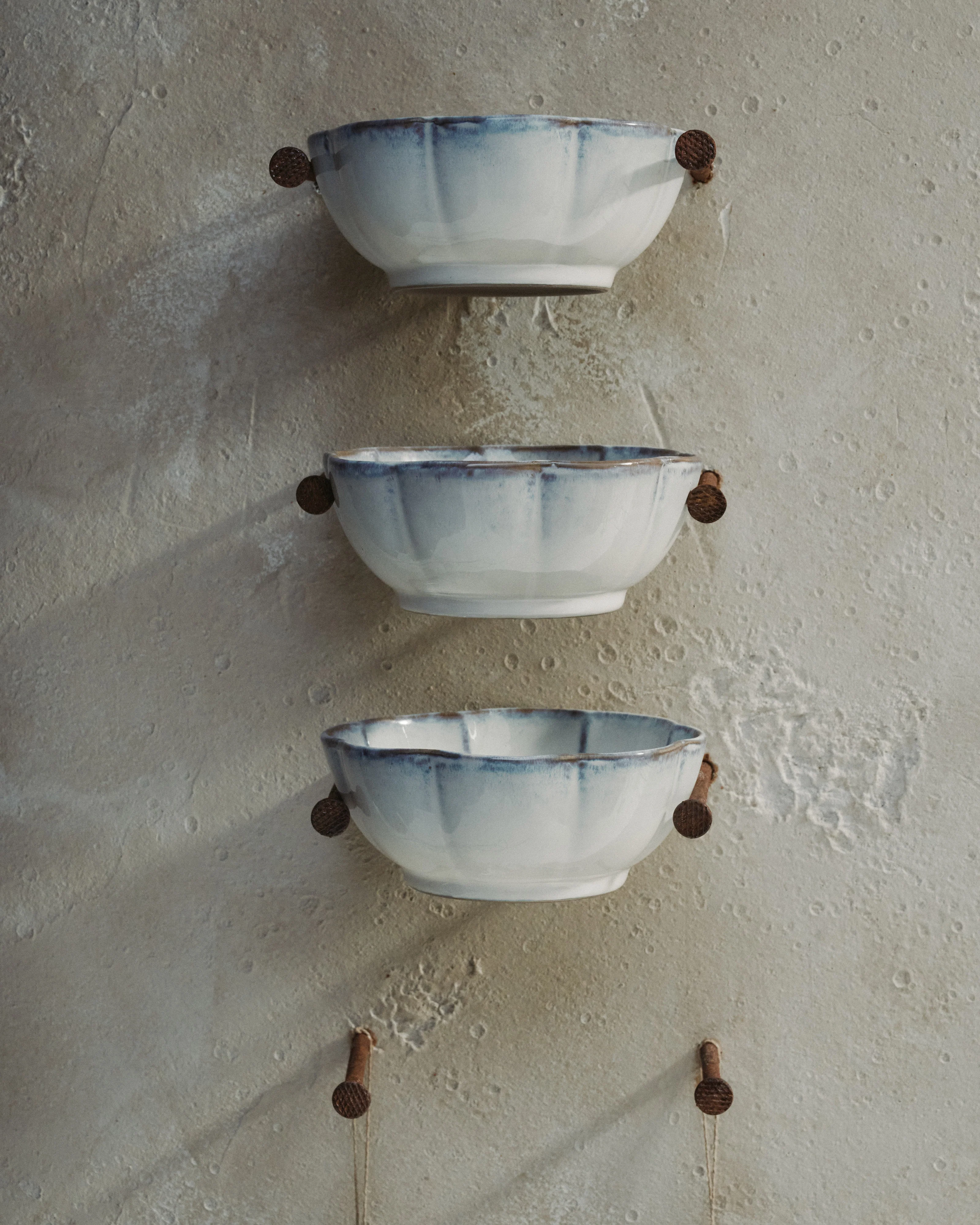 Bowl ribbed XL white Inku - Image 2