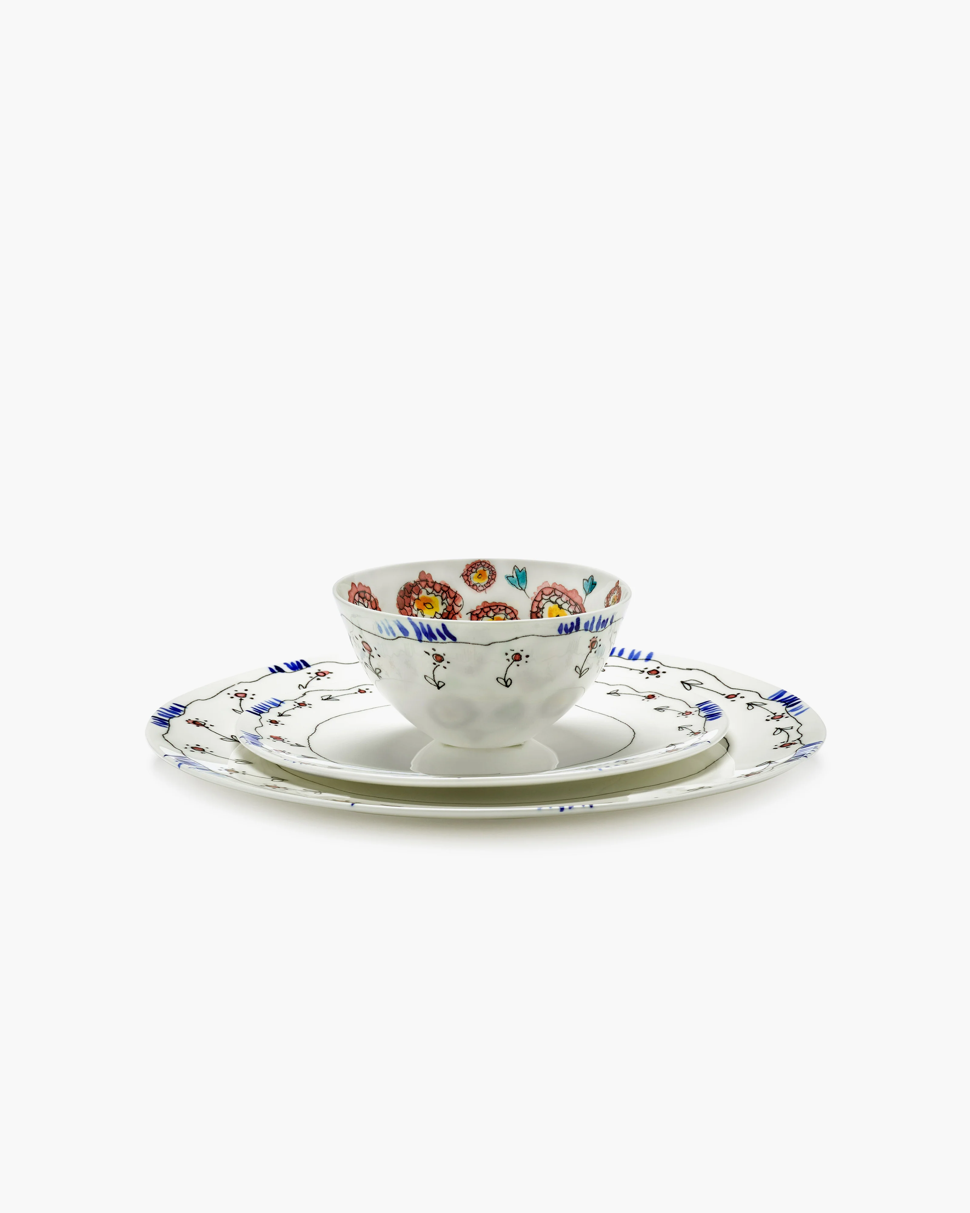 Bowl S Anemone milk Midnight Flowers - Image 5