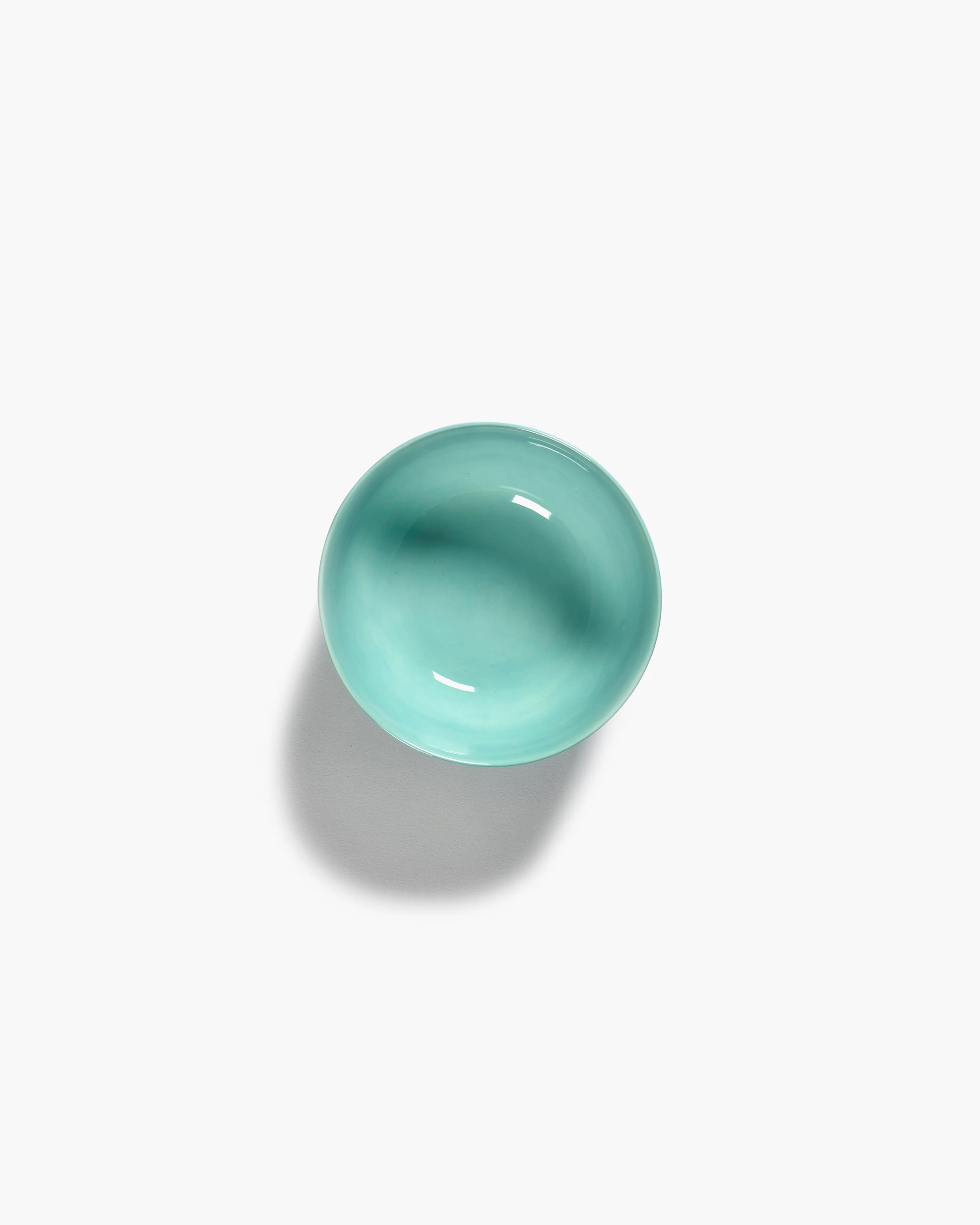 Bowl S azure swirl - red stripes Feast - Image 2