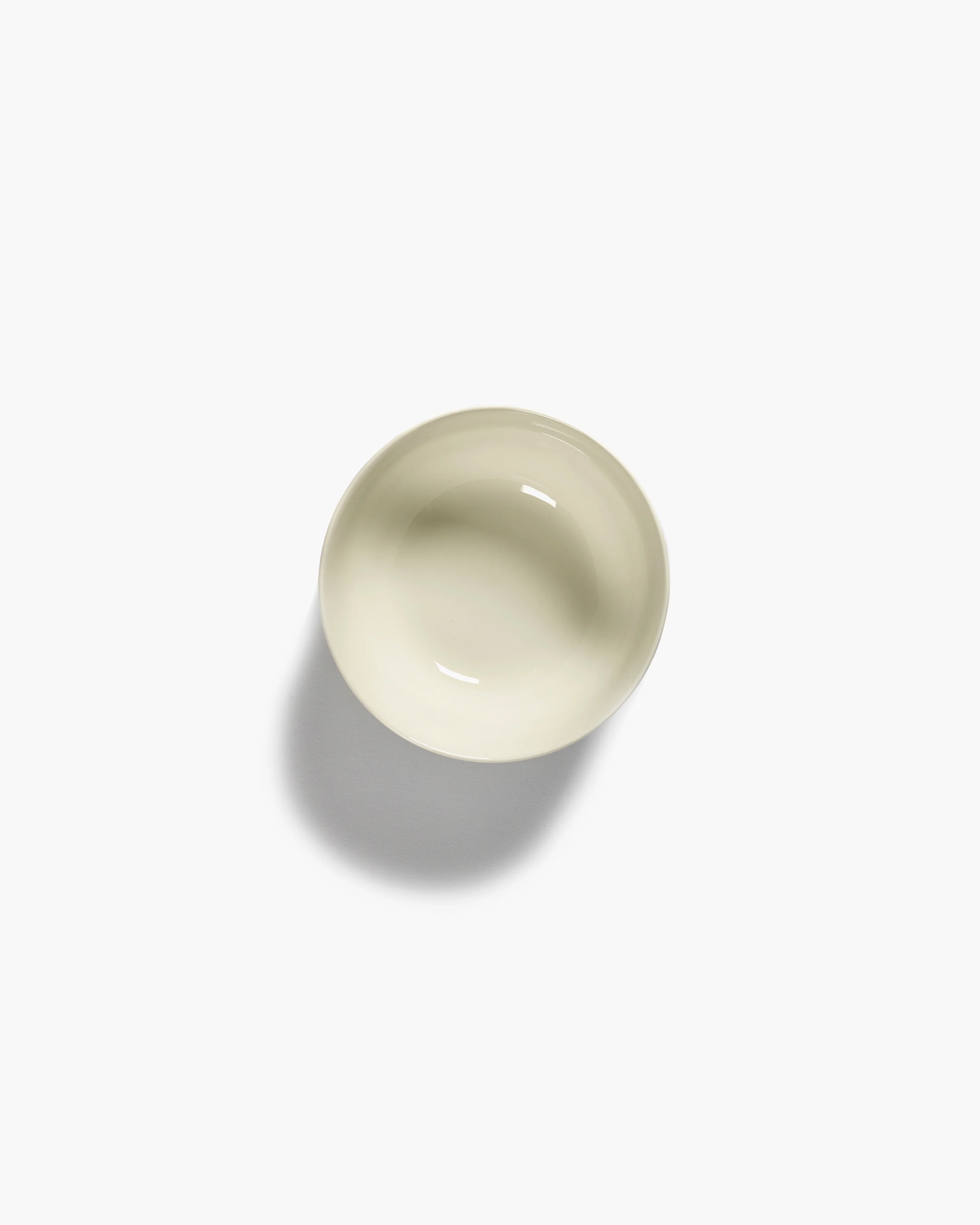 Bowl S white swirl - blue stripes Feast - Image 2