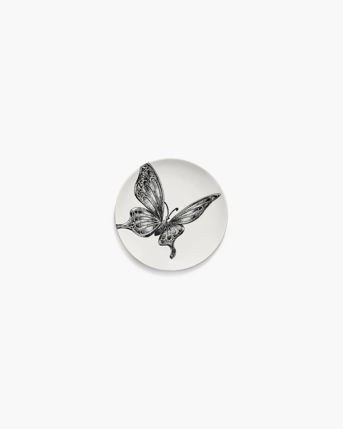 Bread plate butterfly white - black Unity