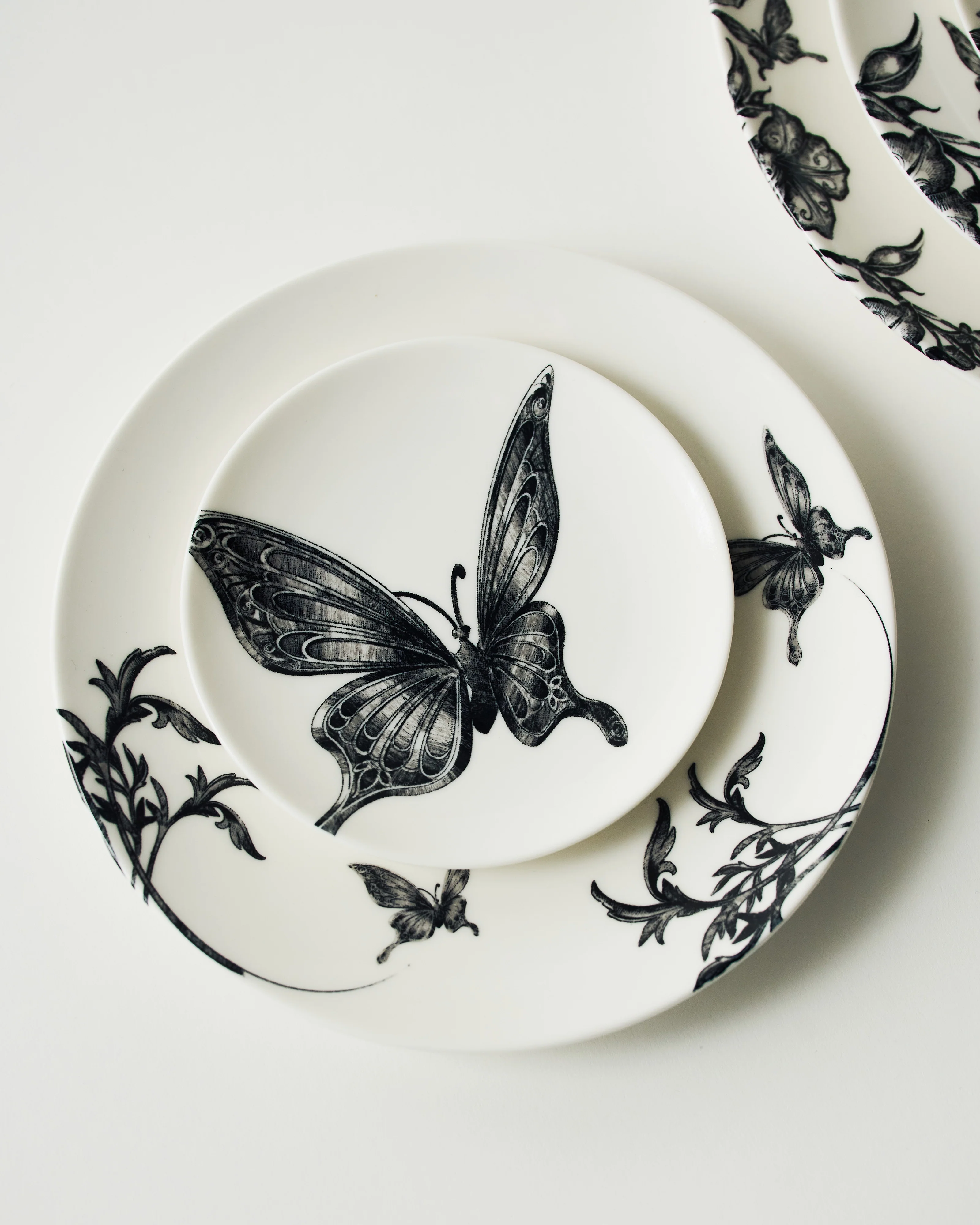 Bread plate butterfly white - black Unity - Image 2