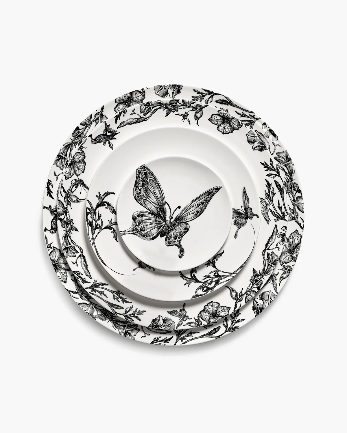 Bread plate butterfly white - black Unity - Image 6