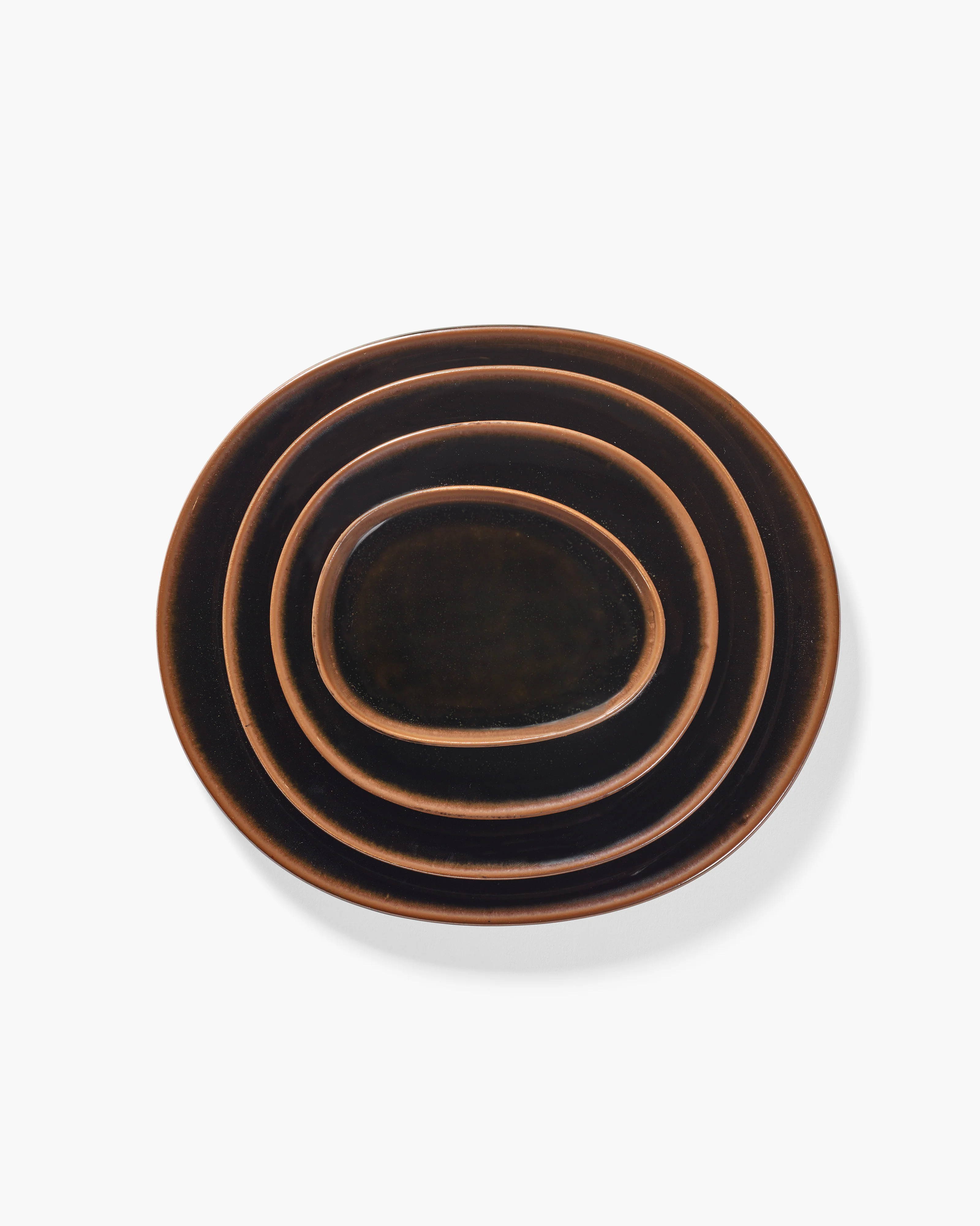 Bread plate dark brown Out of lines - Image 6