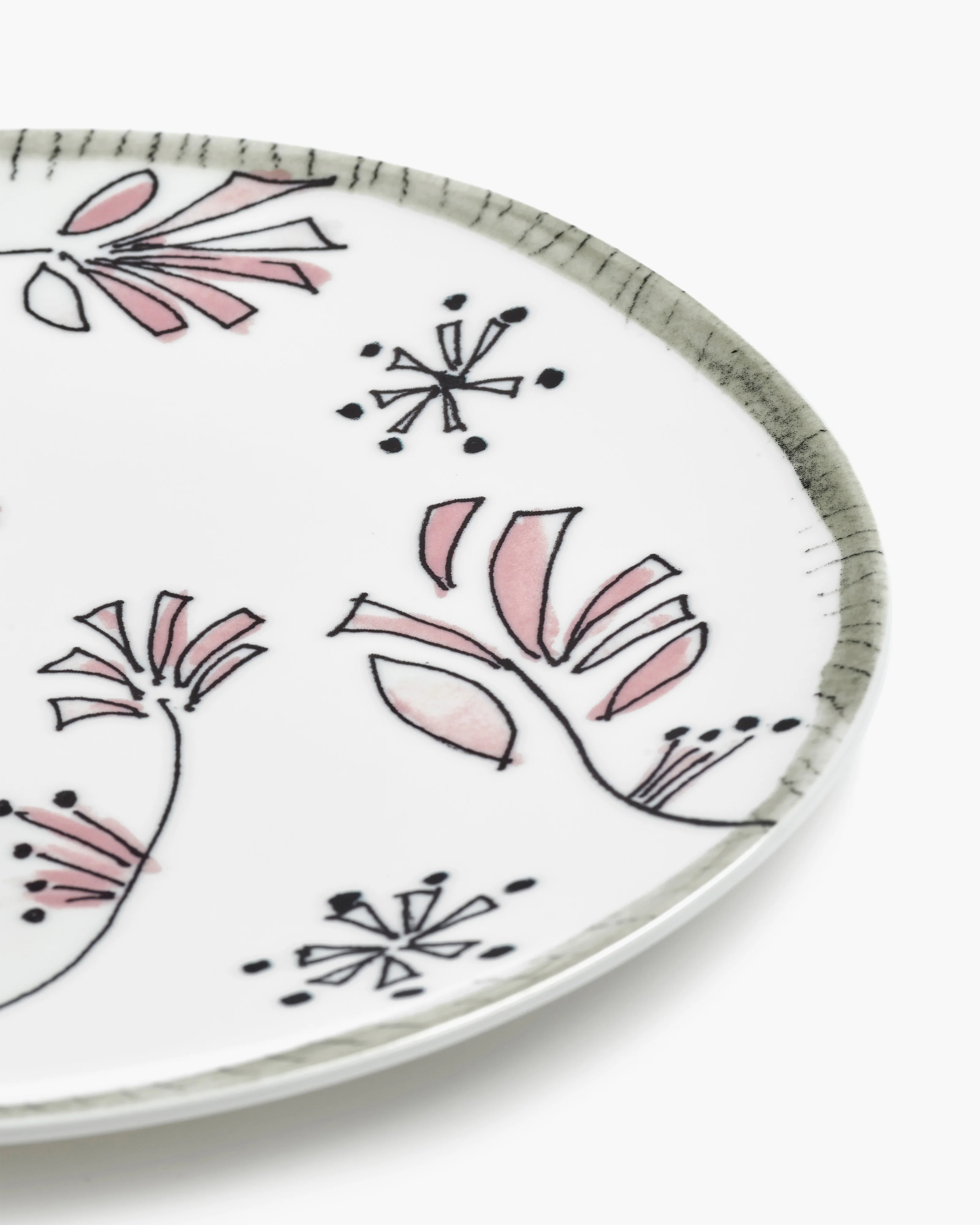 Bread plate Fiore rosa Midnight Flowers - Image 5