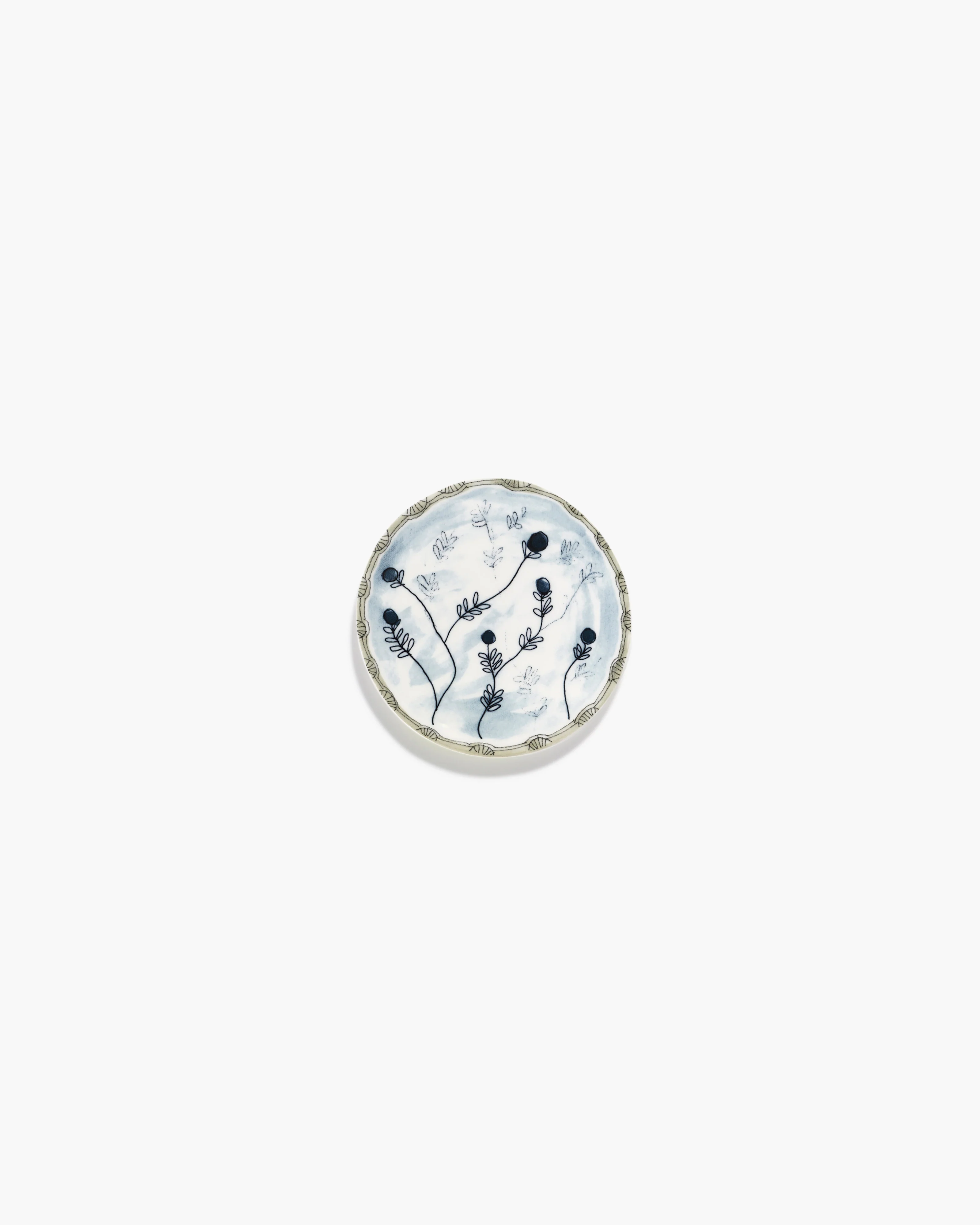 Bread plate Mirtillo tea Midnight Flowers - Image 3