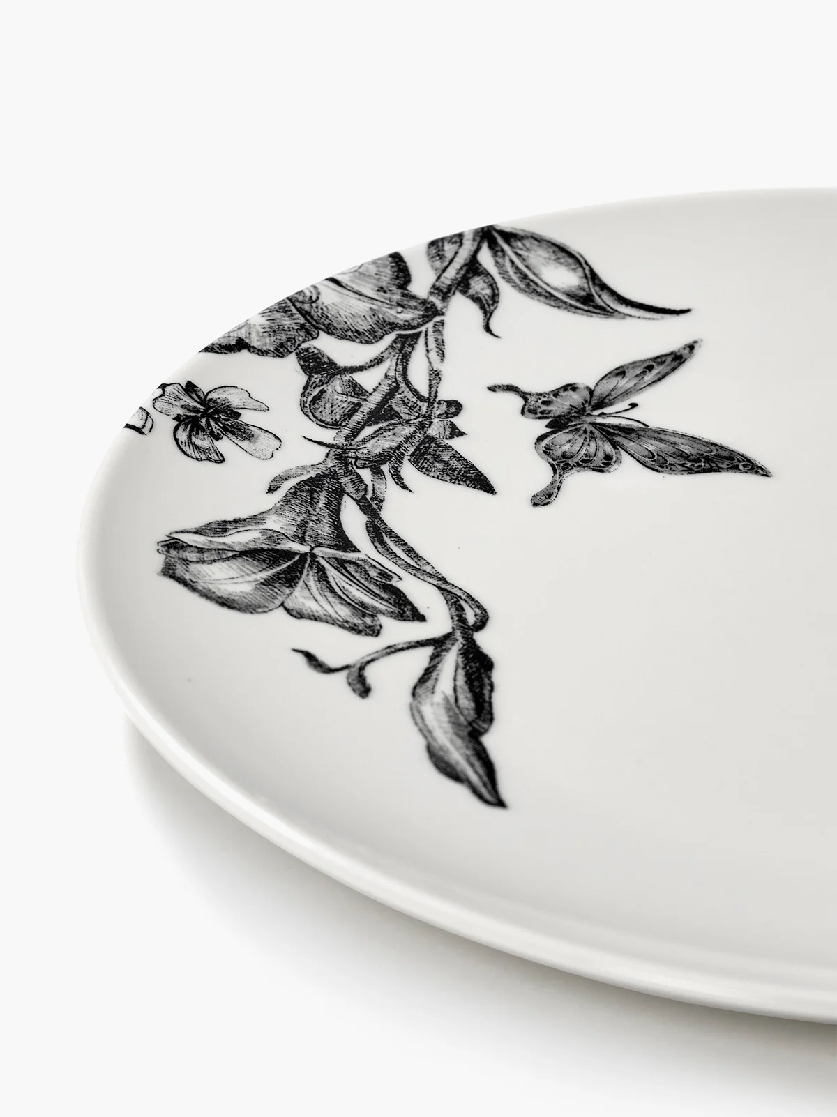Breakfast plate magical blossom white - black Unity - Image 5